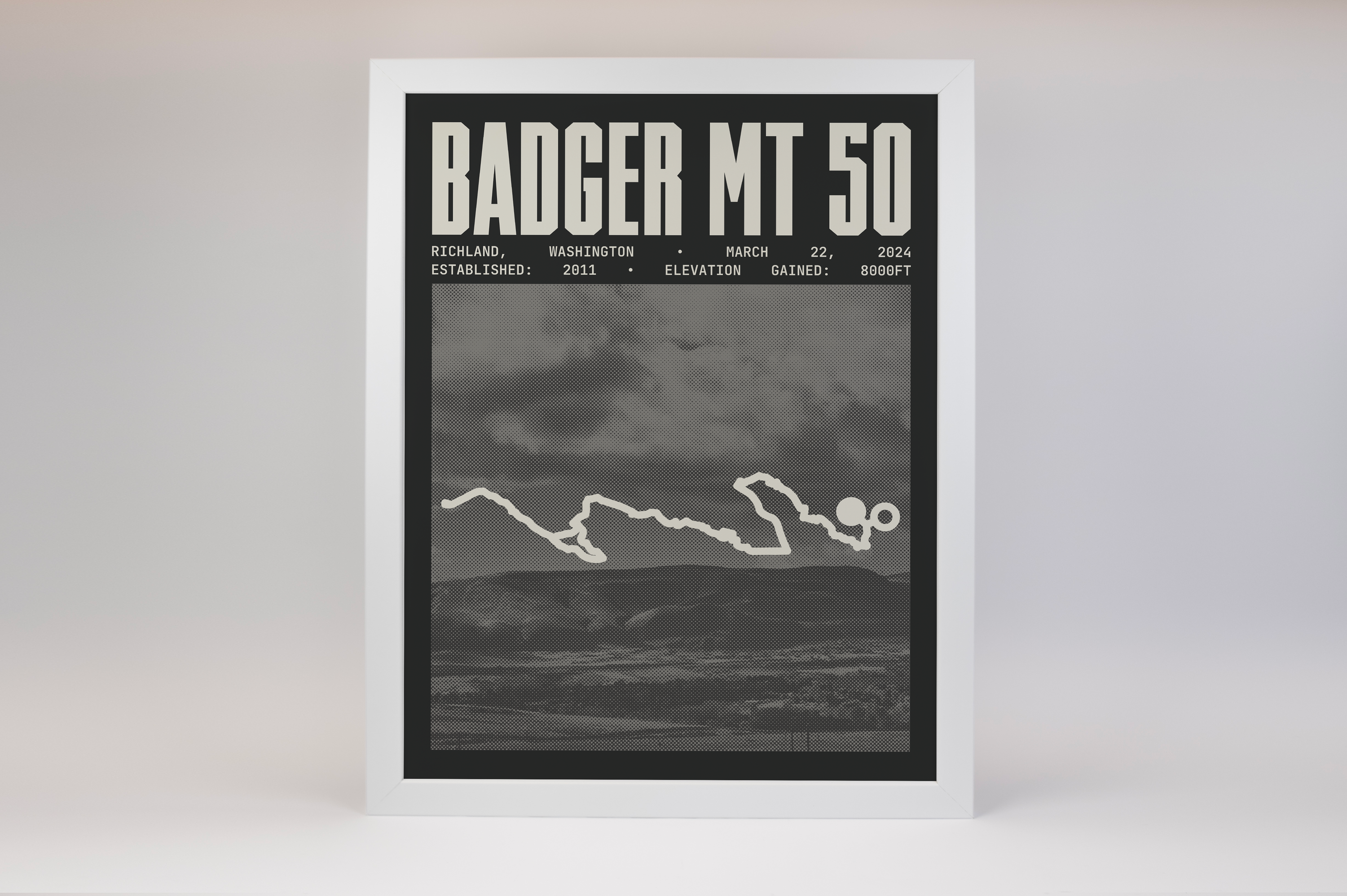 Badger Mt 50 Endurance Run Poster