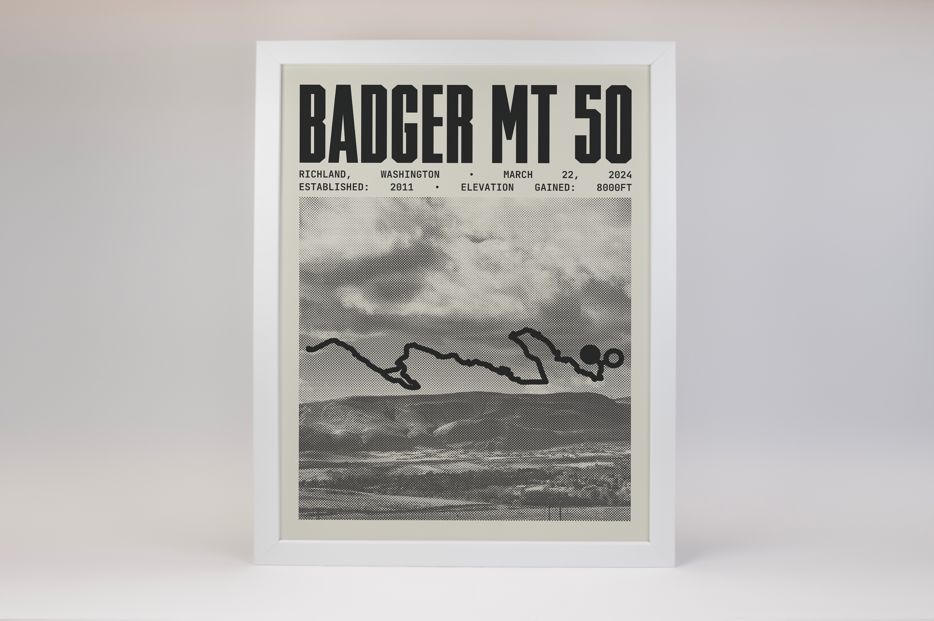 Badger Mt 50 Endurance Run Poster