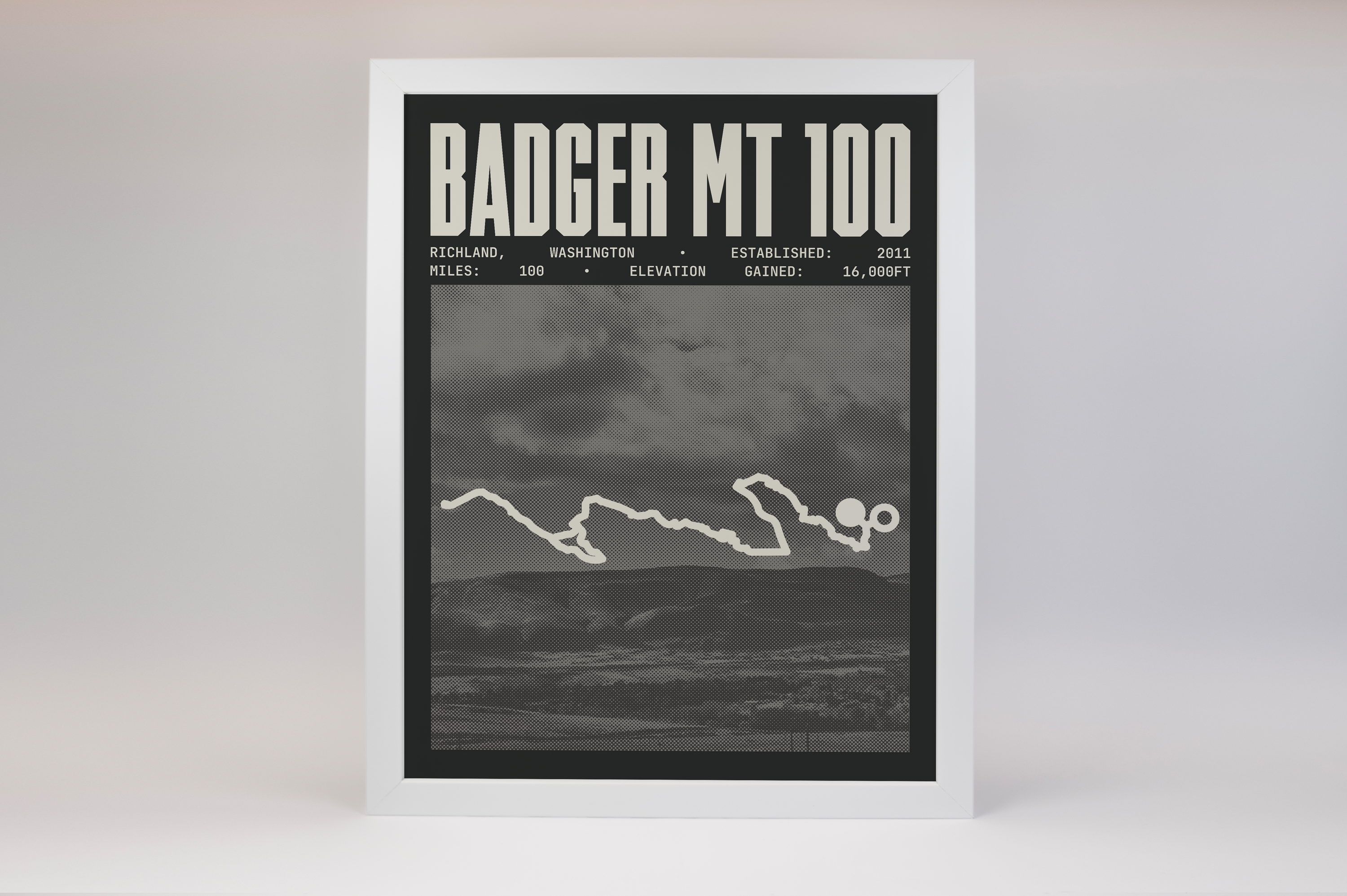 Badger Mt 100 Endurance Run Poster