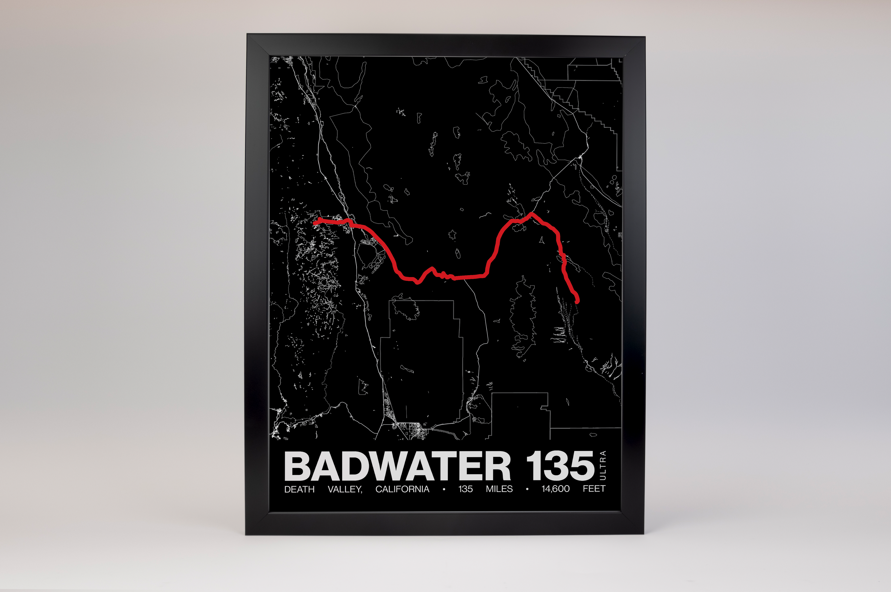 Badwater 135 Poster - Grid Style