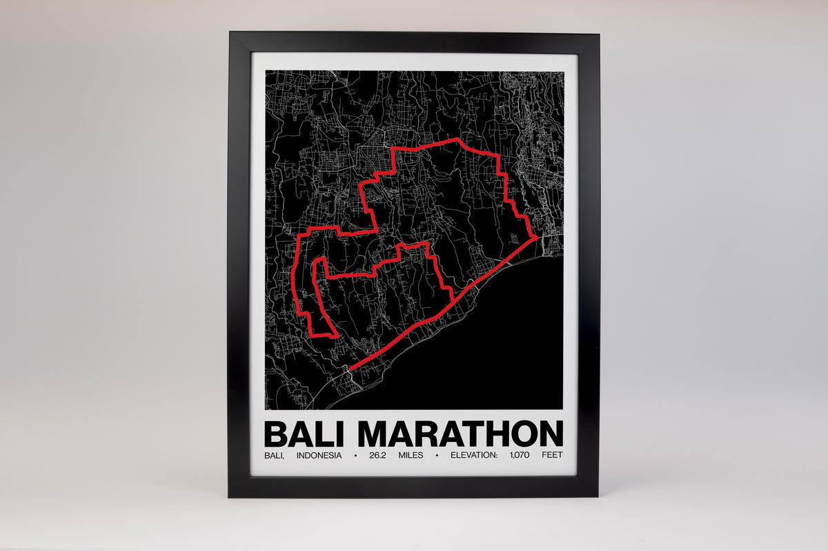 Bali Marathon Poster - Grid Style