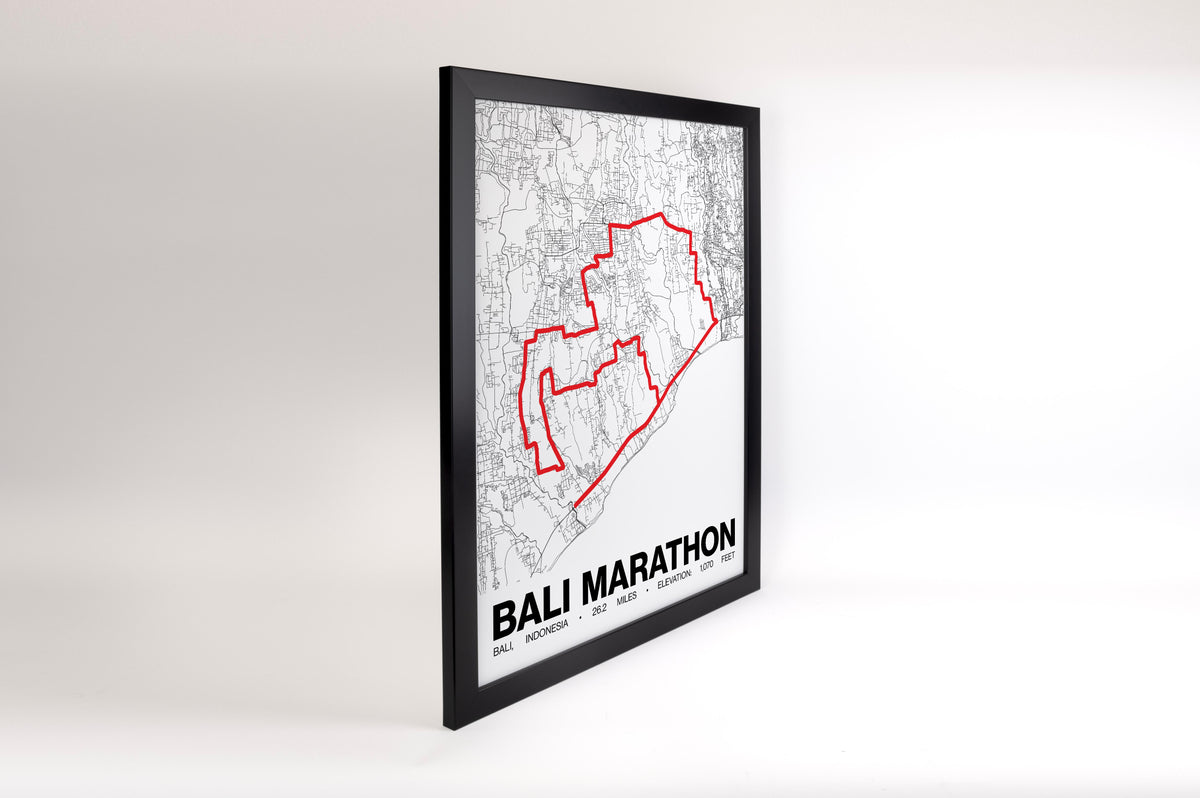 Bali Marathon Poster - Grid Style