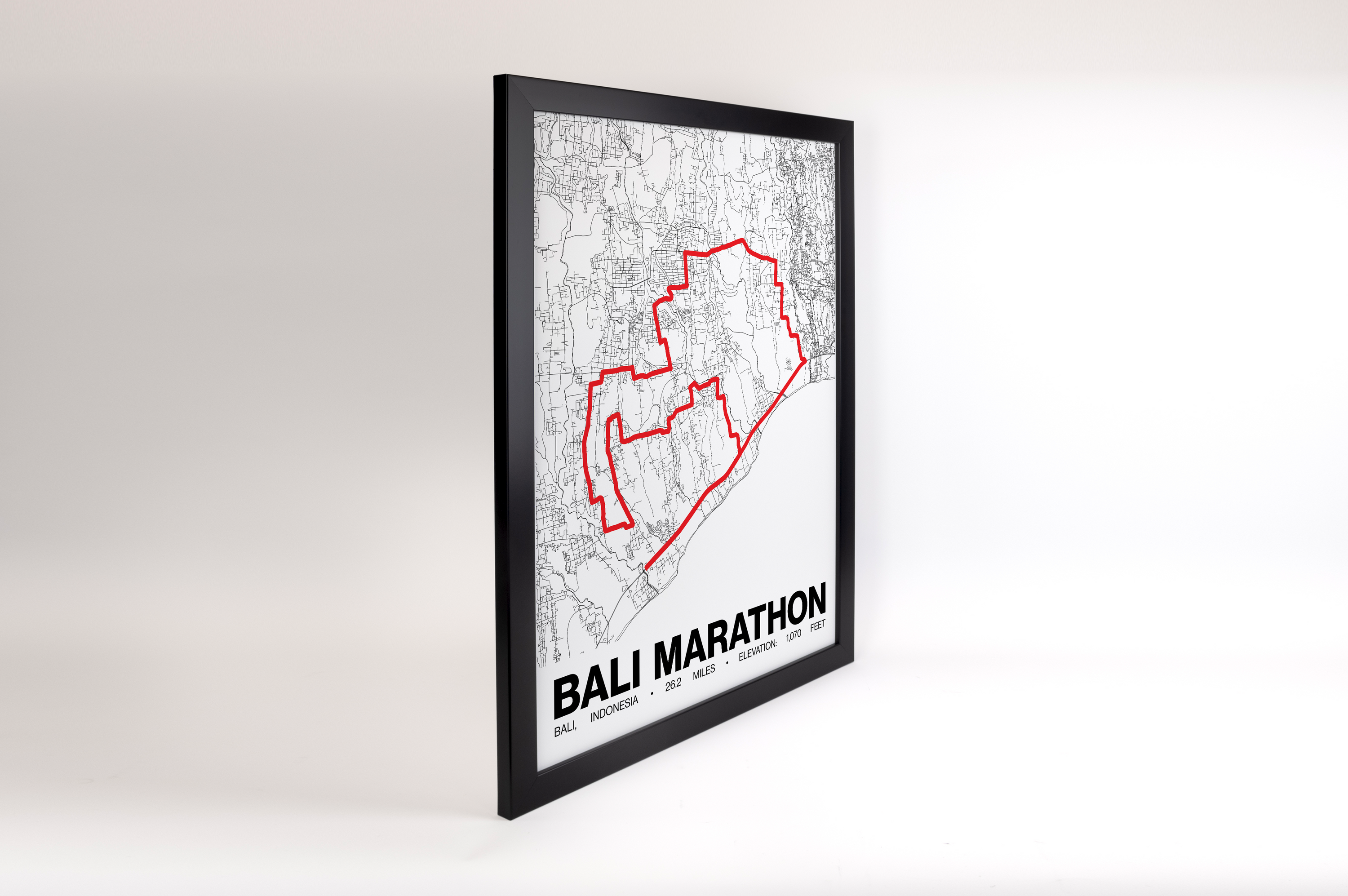 Bali Marathon Poster - Grid Style
