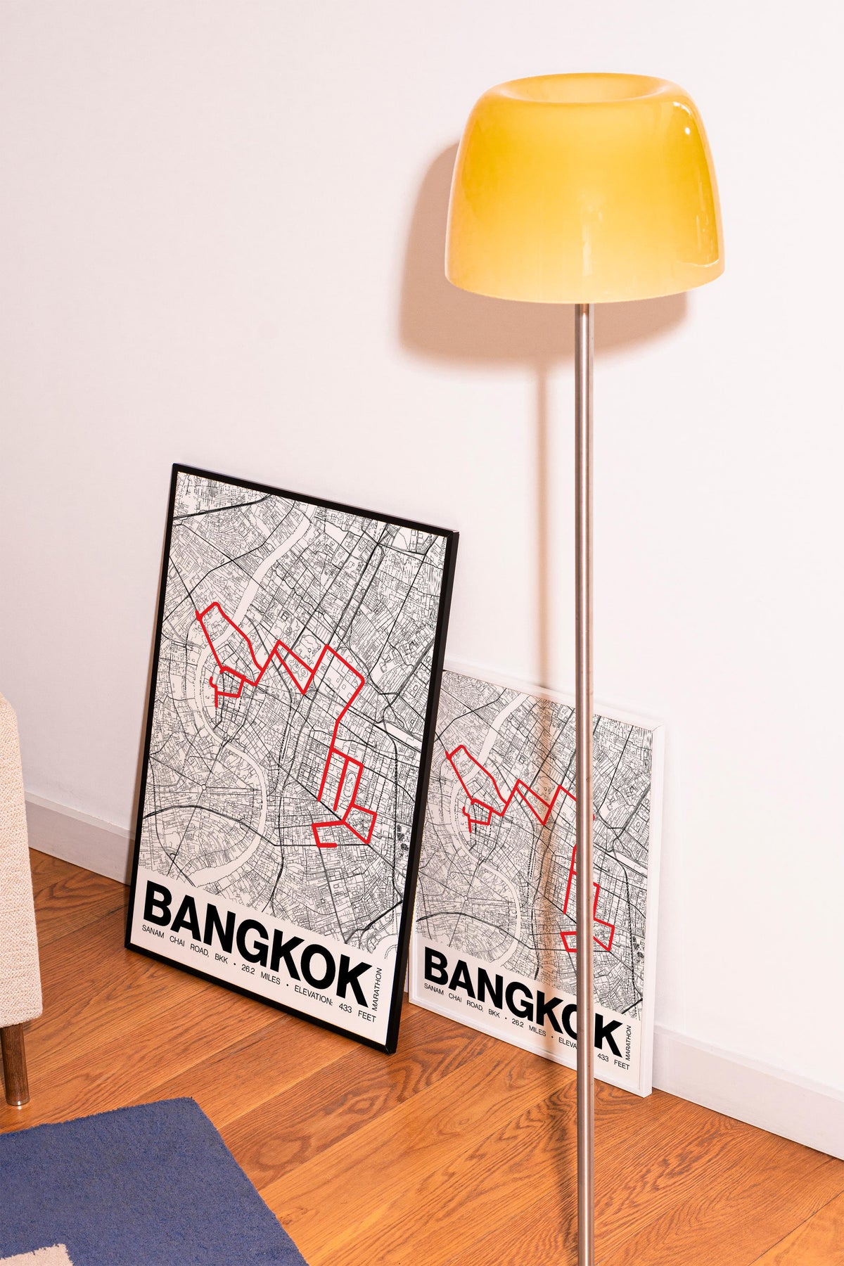Bangkok Marathon Poster - Grid Style