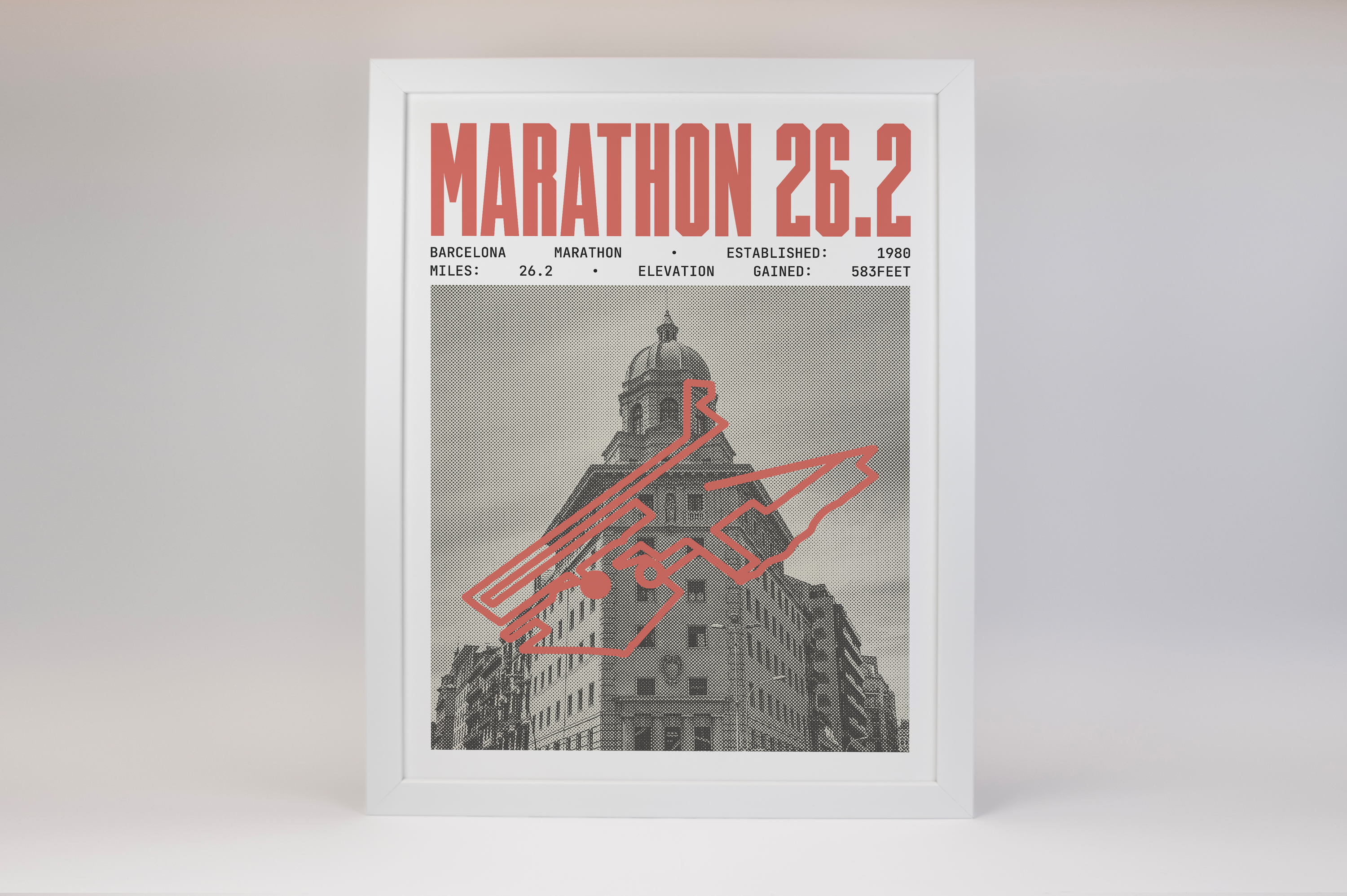 Barcelona Marathon Poster