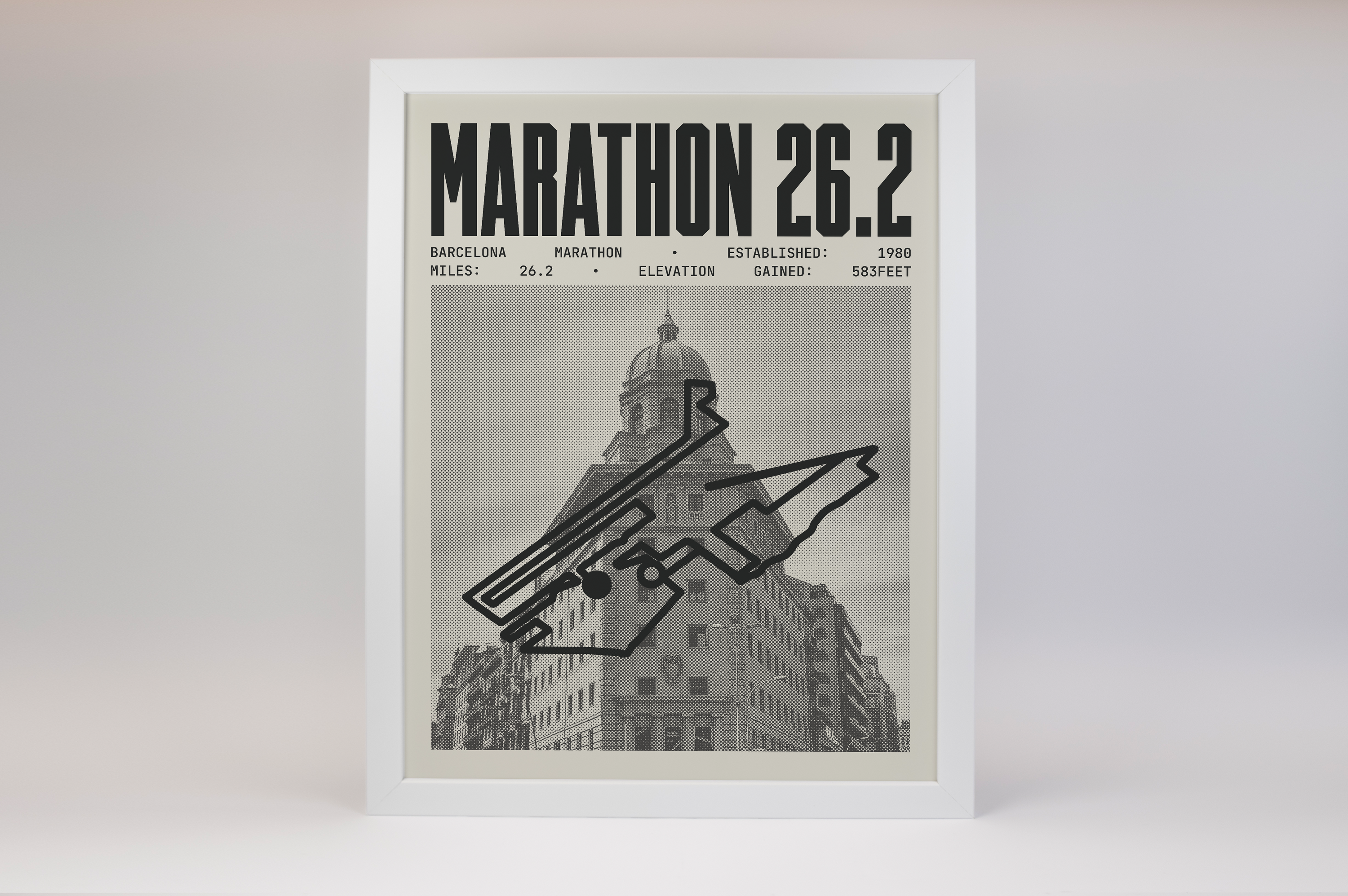 Barcelona Marathon Poster