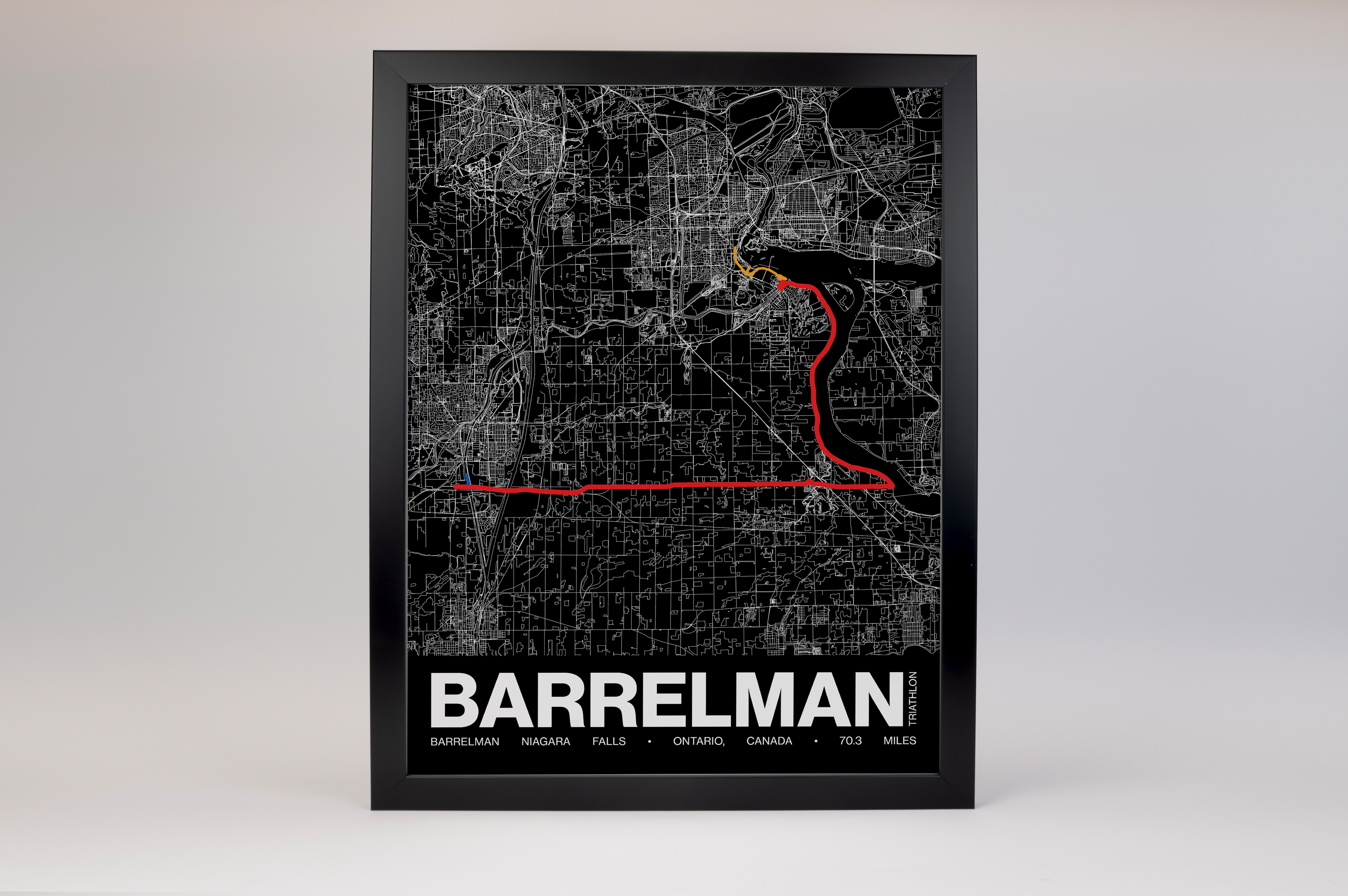 Barrelman Niagara Falls Poster - Grid Style