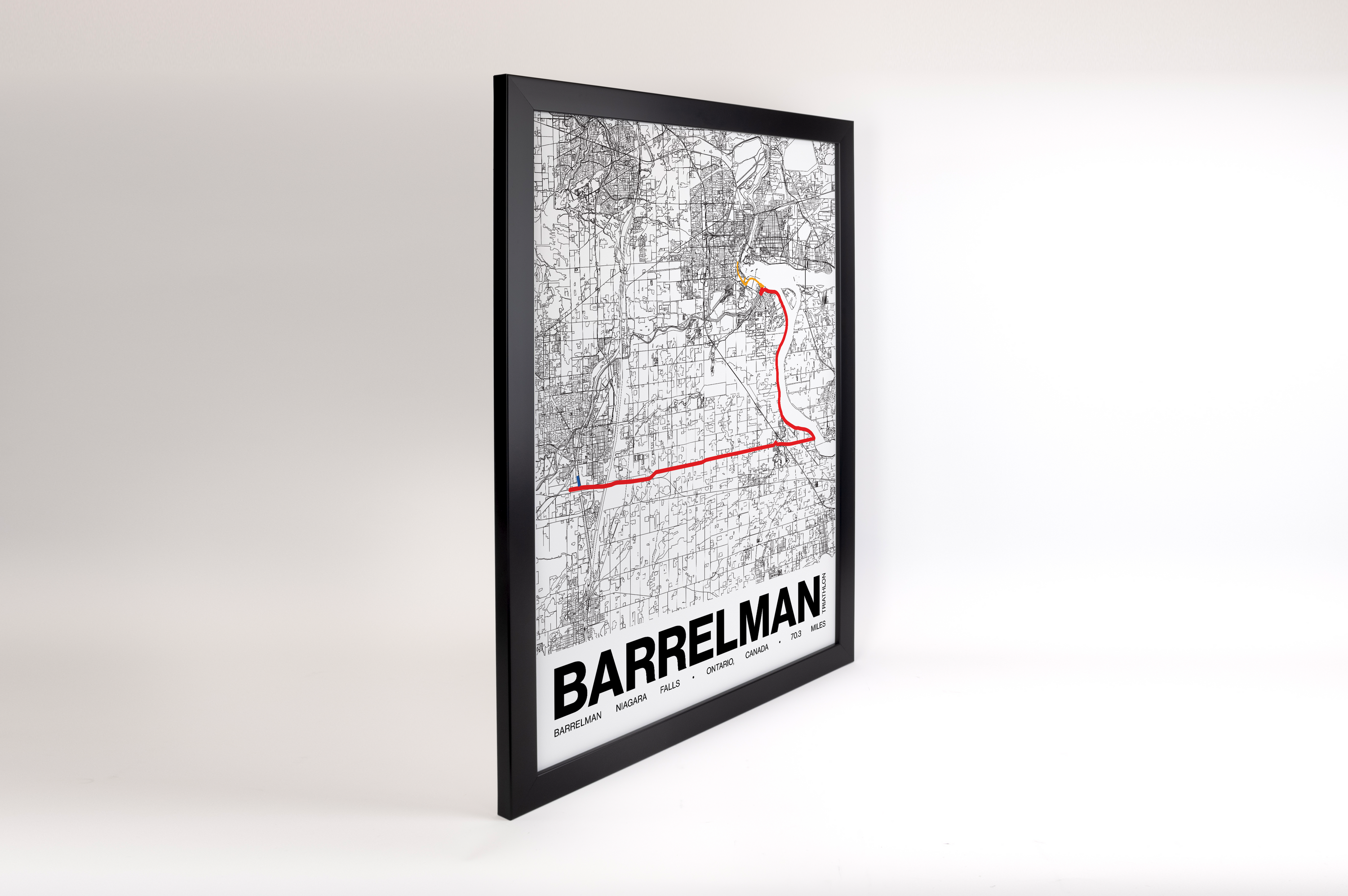Barrelman Niagara Falls Poster - Grid Style