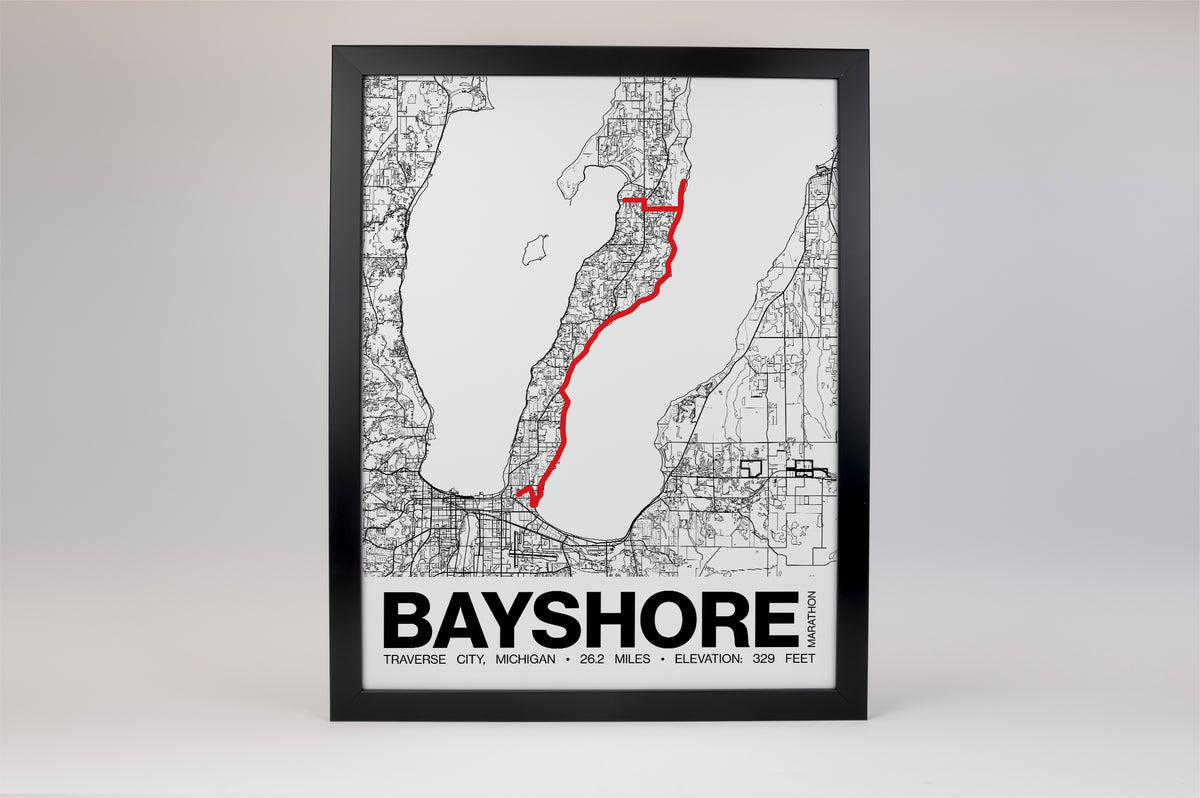 Bayshore Marathon Poster - Grid Style