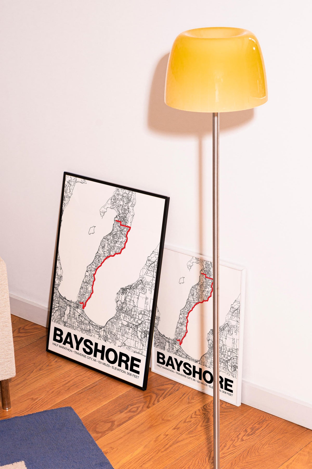 Bayshore Half Marathon Poster - Grid Style