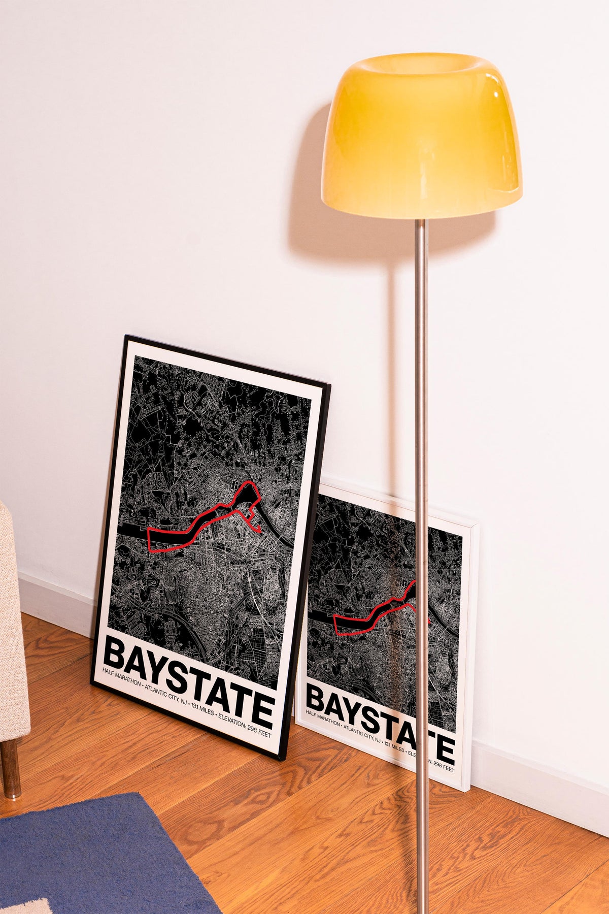 Baystate Half Marathon Poster - Grid Style