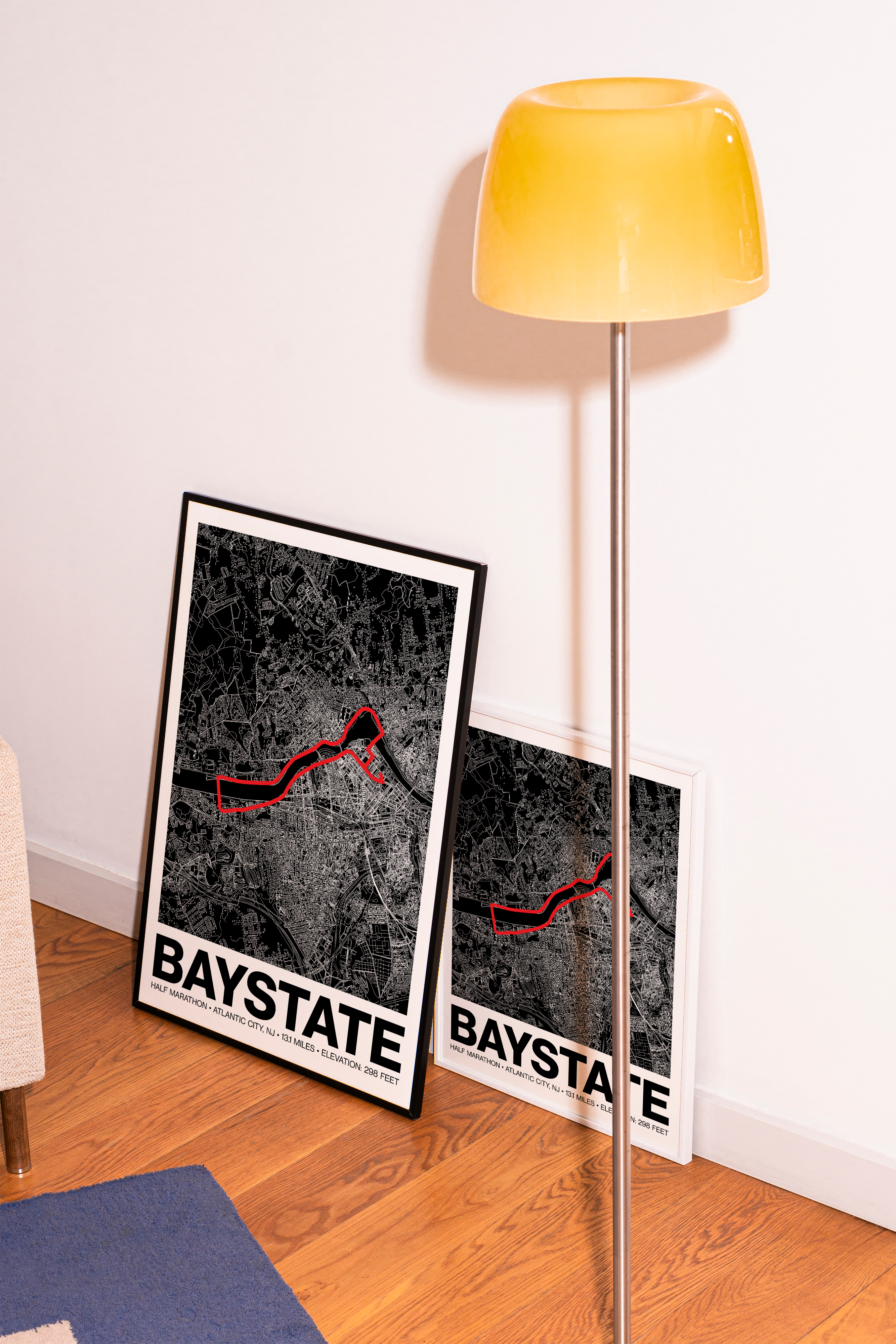 Baystate Half Marathon Poster - Grid Style