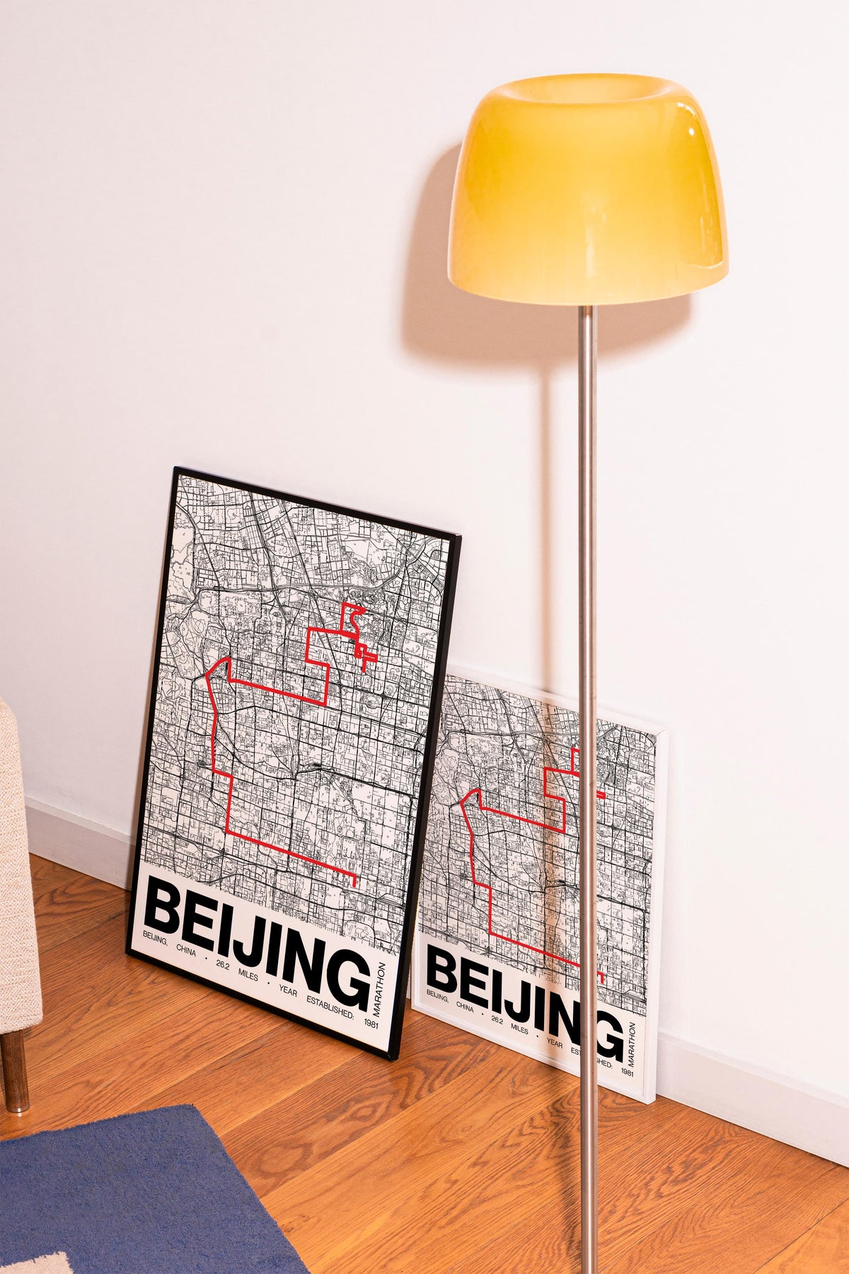 Beijing Marathon Poster - Grid Style