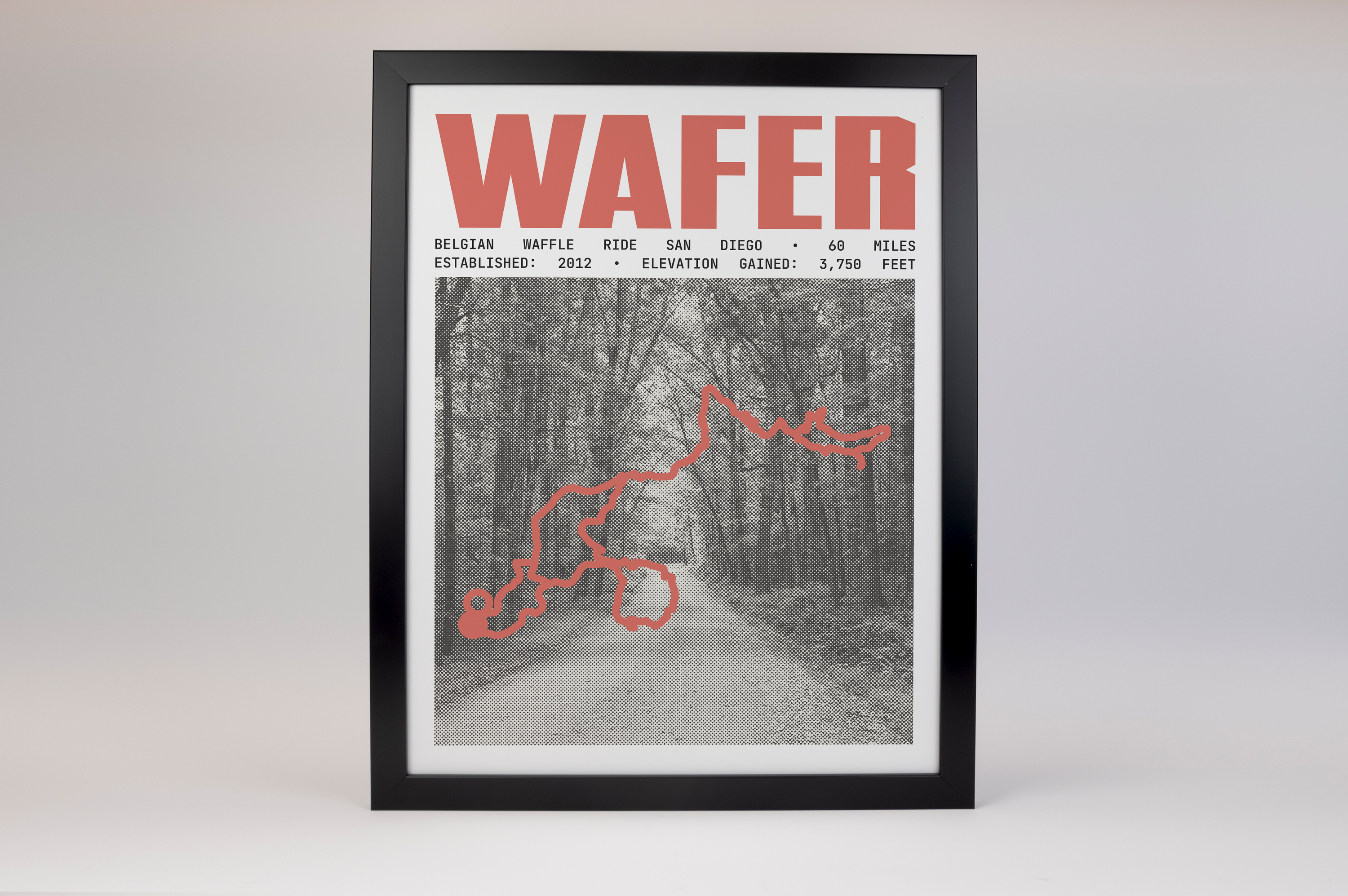 Belgian Waffle Ride San Diego - Wafer Poster