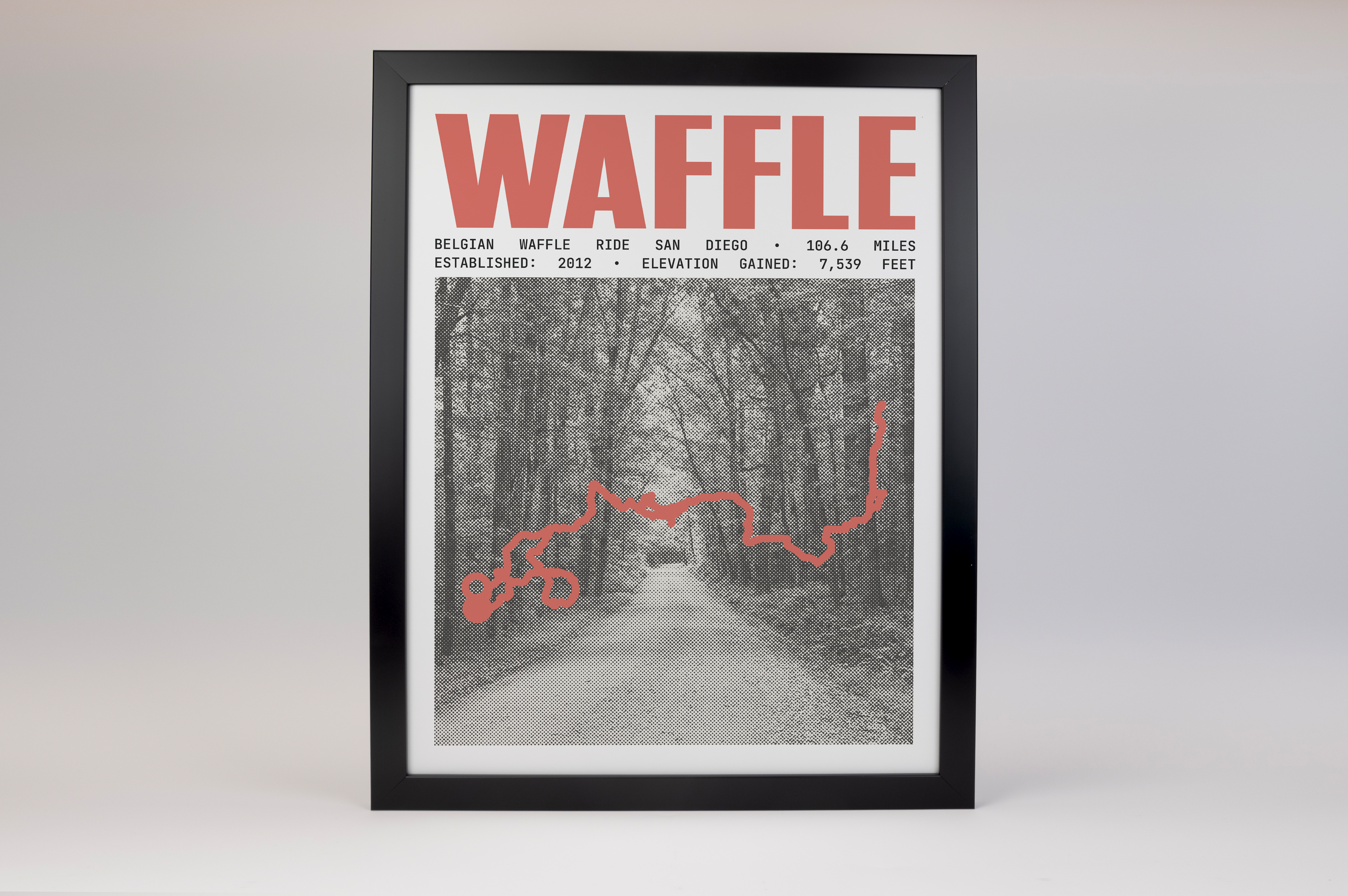 Belgian Waffle Ride San Diego - Waffle Poster