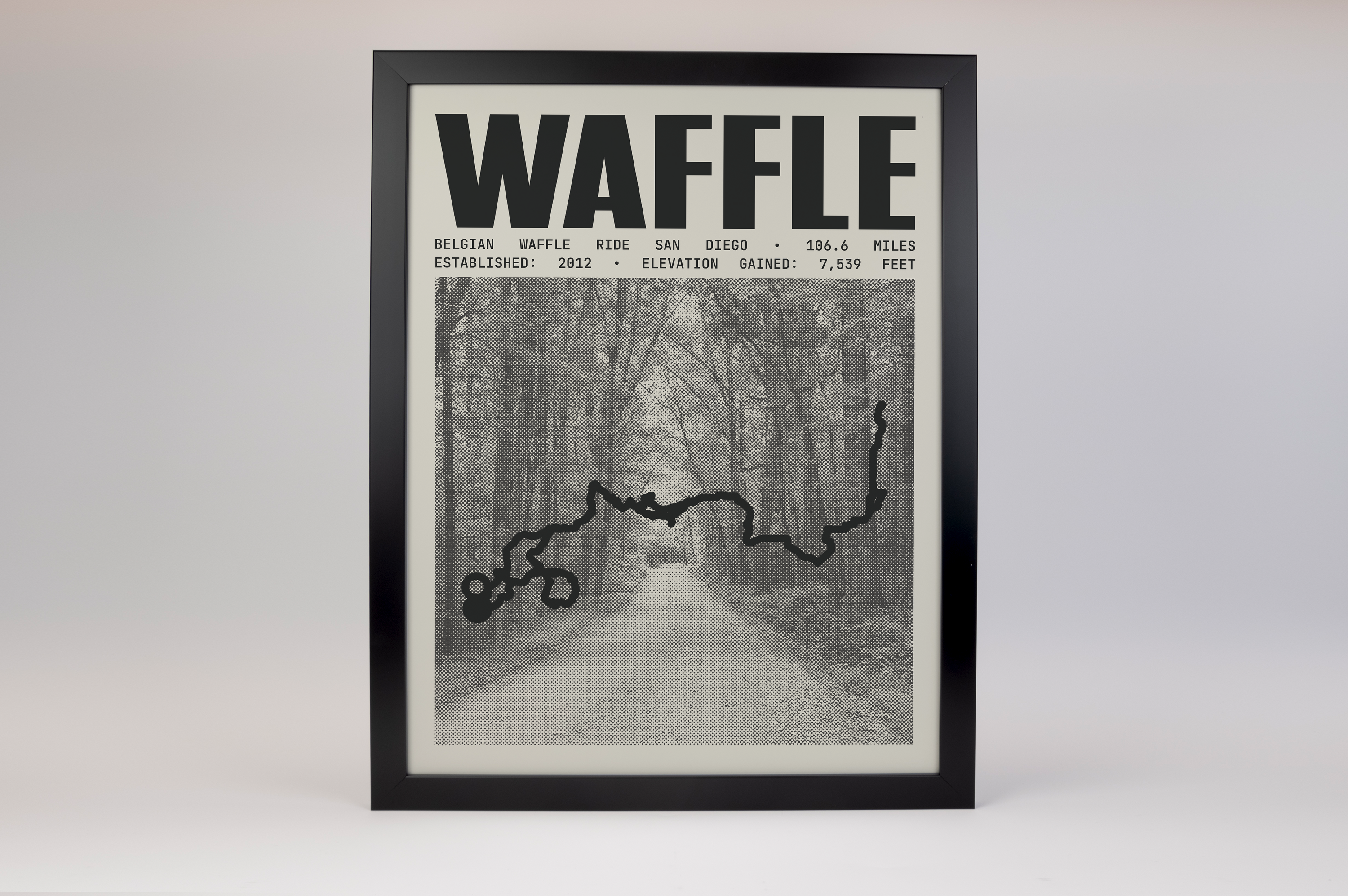 Belgian Waffle Ride San Diego - Waffle Poster