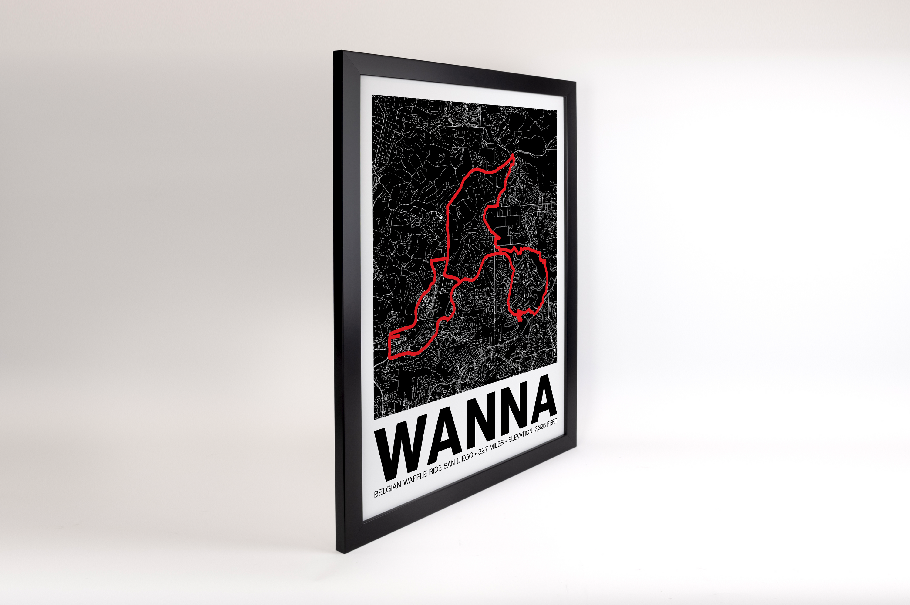 Belgian Waffle Ride San Diego Wanna Poster - Grid Style