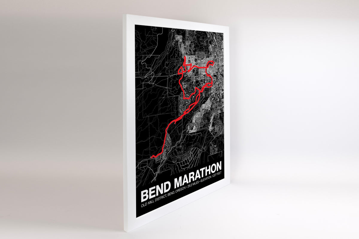 Bend Marathon Poster - Grid Style