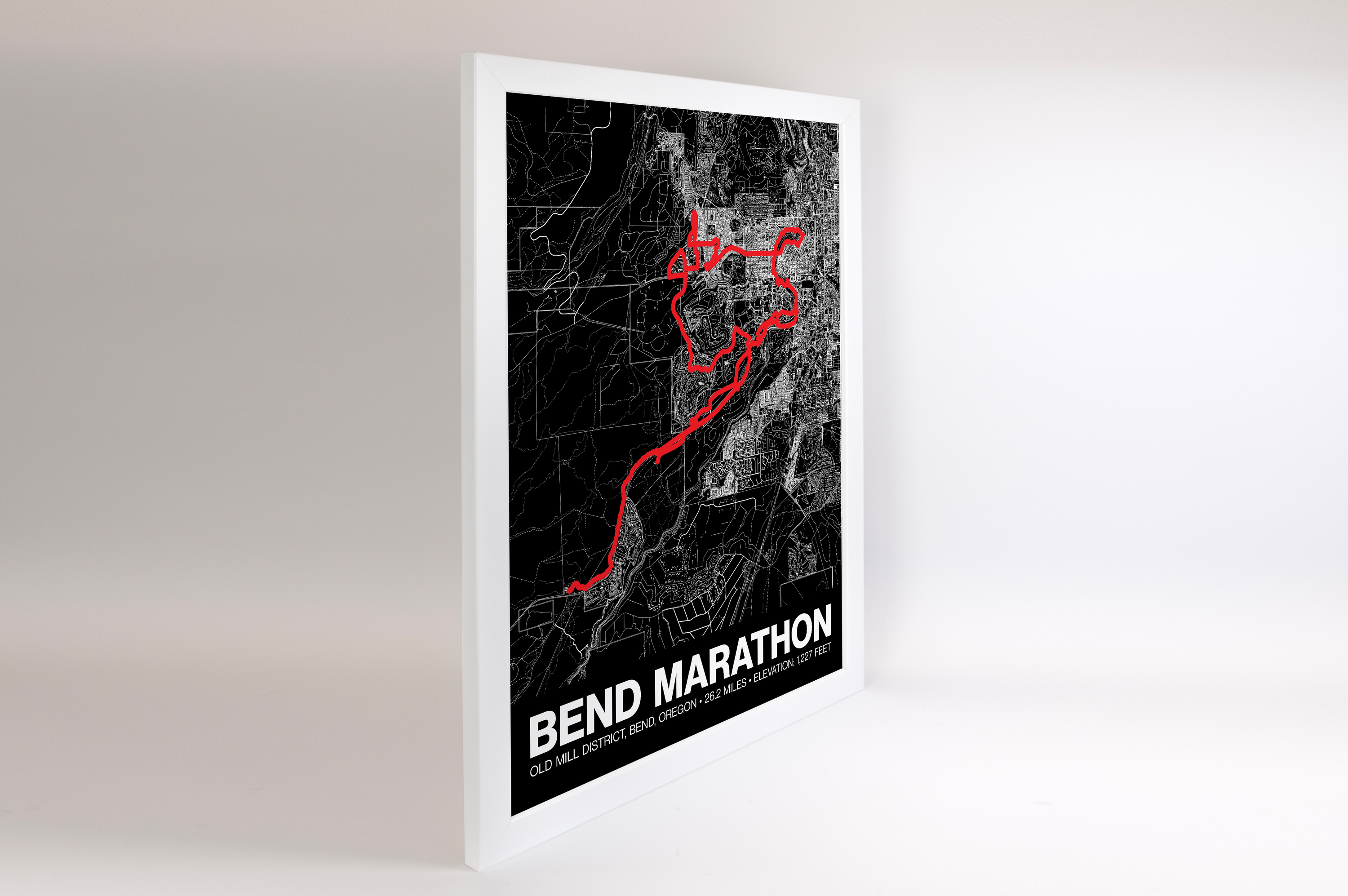 Bend Marathon Poster - Grid Style