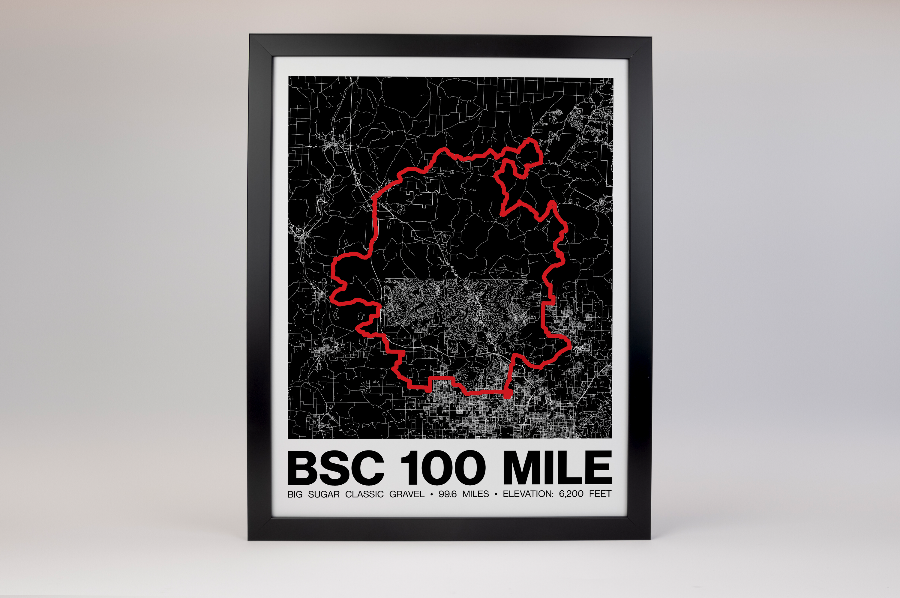 Big Sugar Classic Gravel 100 Miler Poster - Grid Style