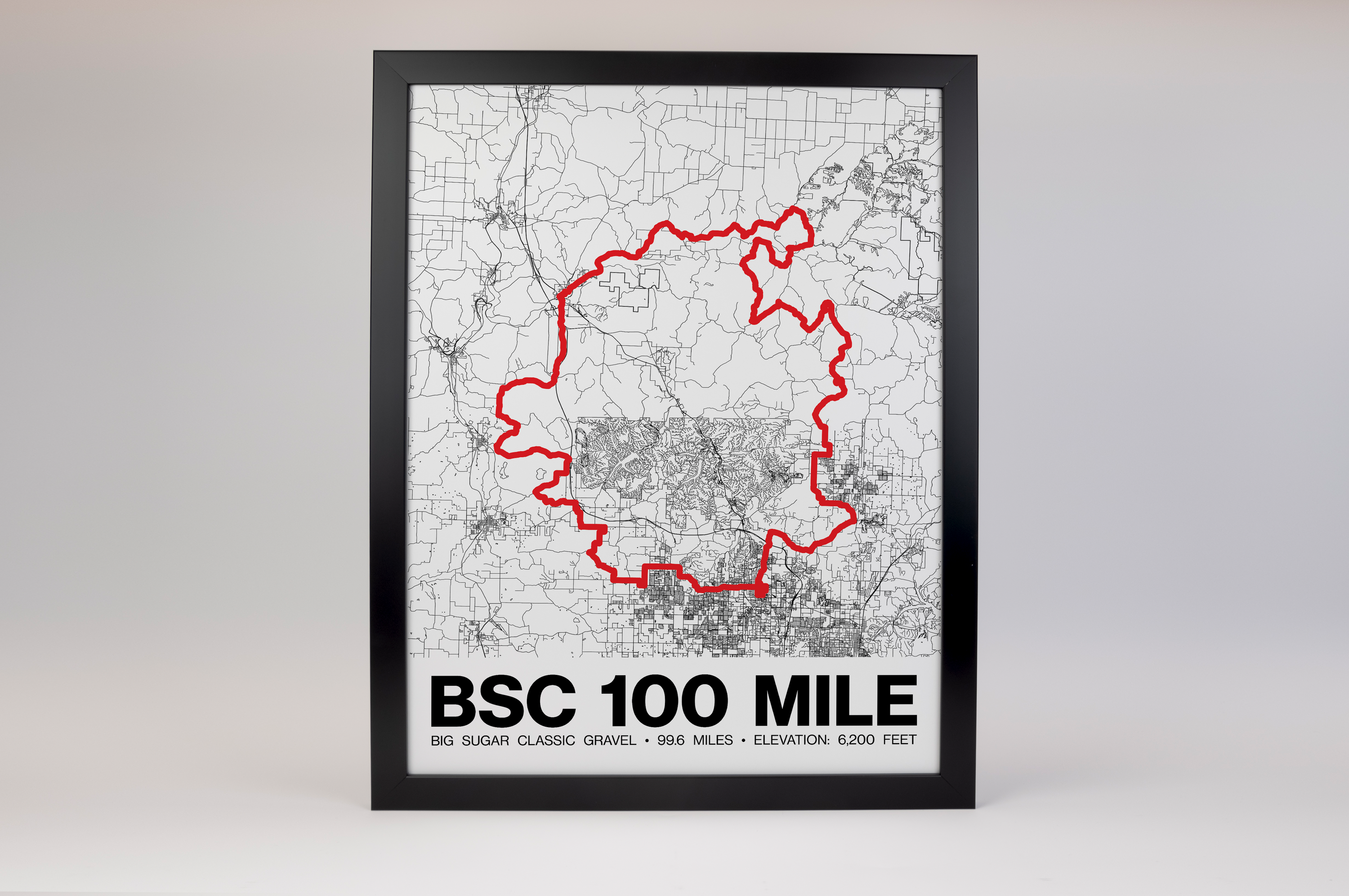 Big Sugar Classic Gravel 100 Miler Poster - Grid Style