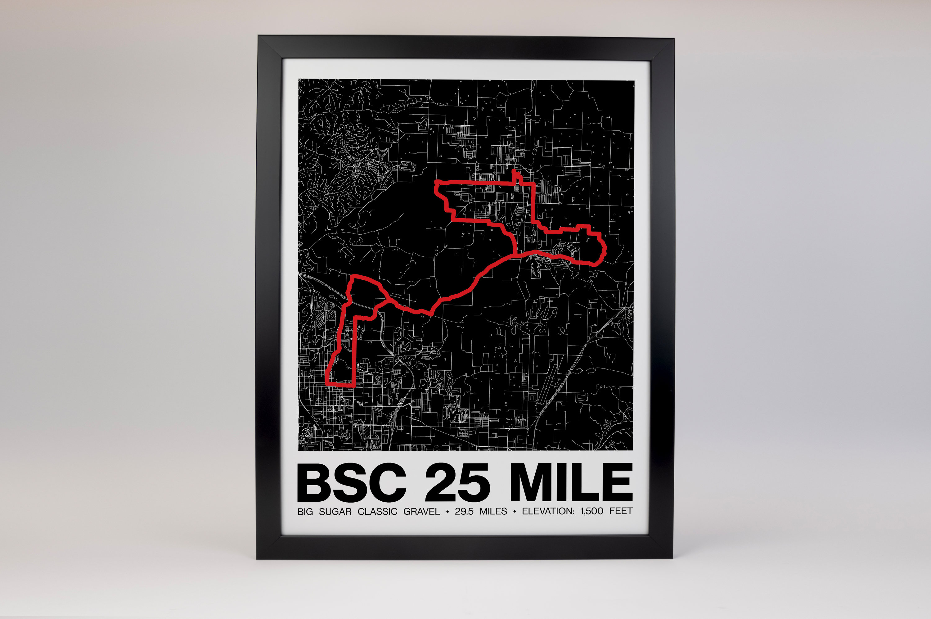 Big Sugar Classic Gravel 25 Miler Poster - Grid Style