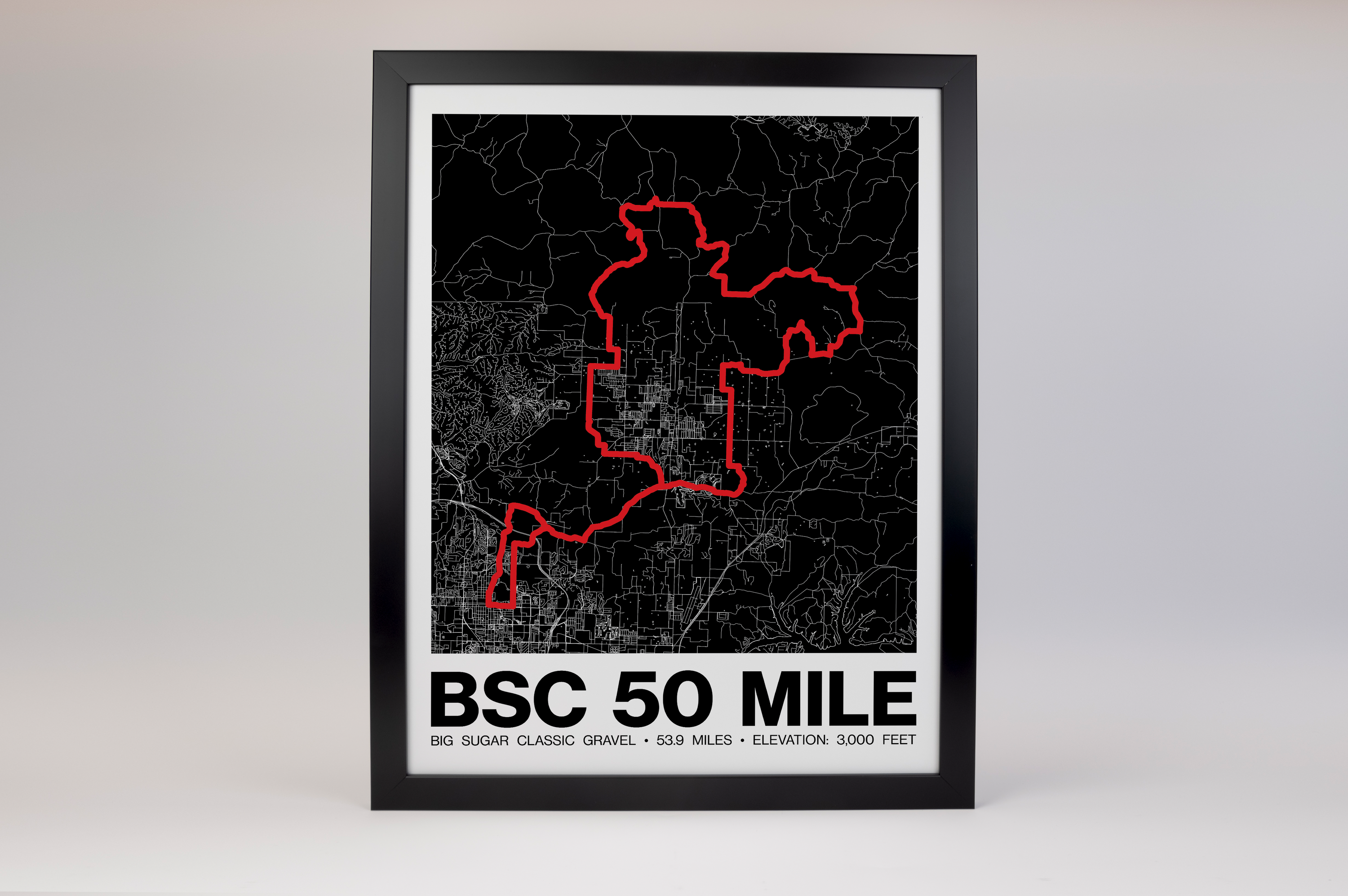 Big Sugar Classic Gravel 50 Miler Poster - Grid Style