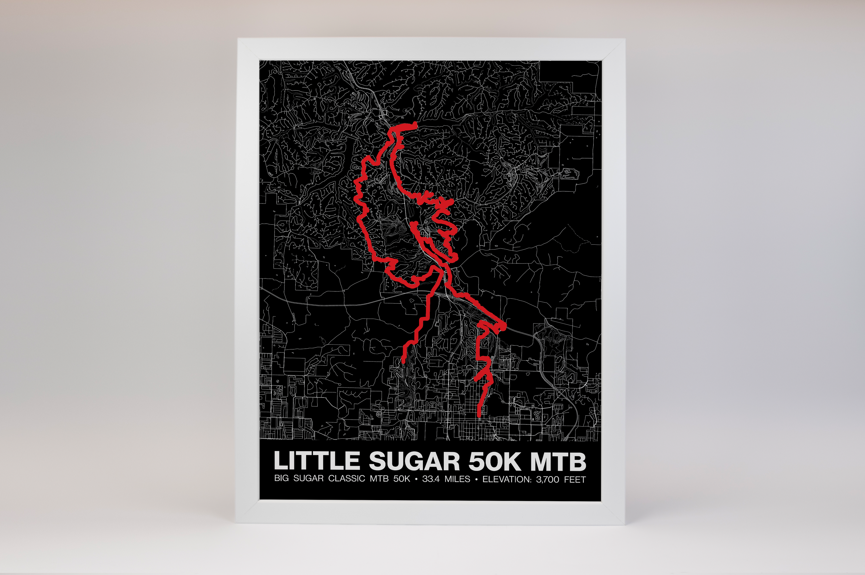 Big Sugar Classic MTB 50K Poster - Grid Style