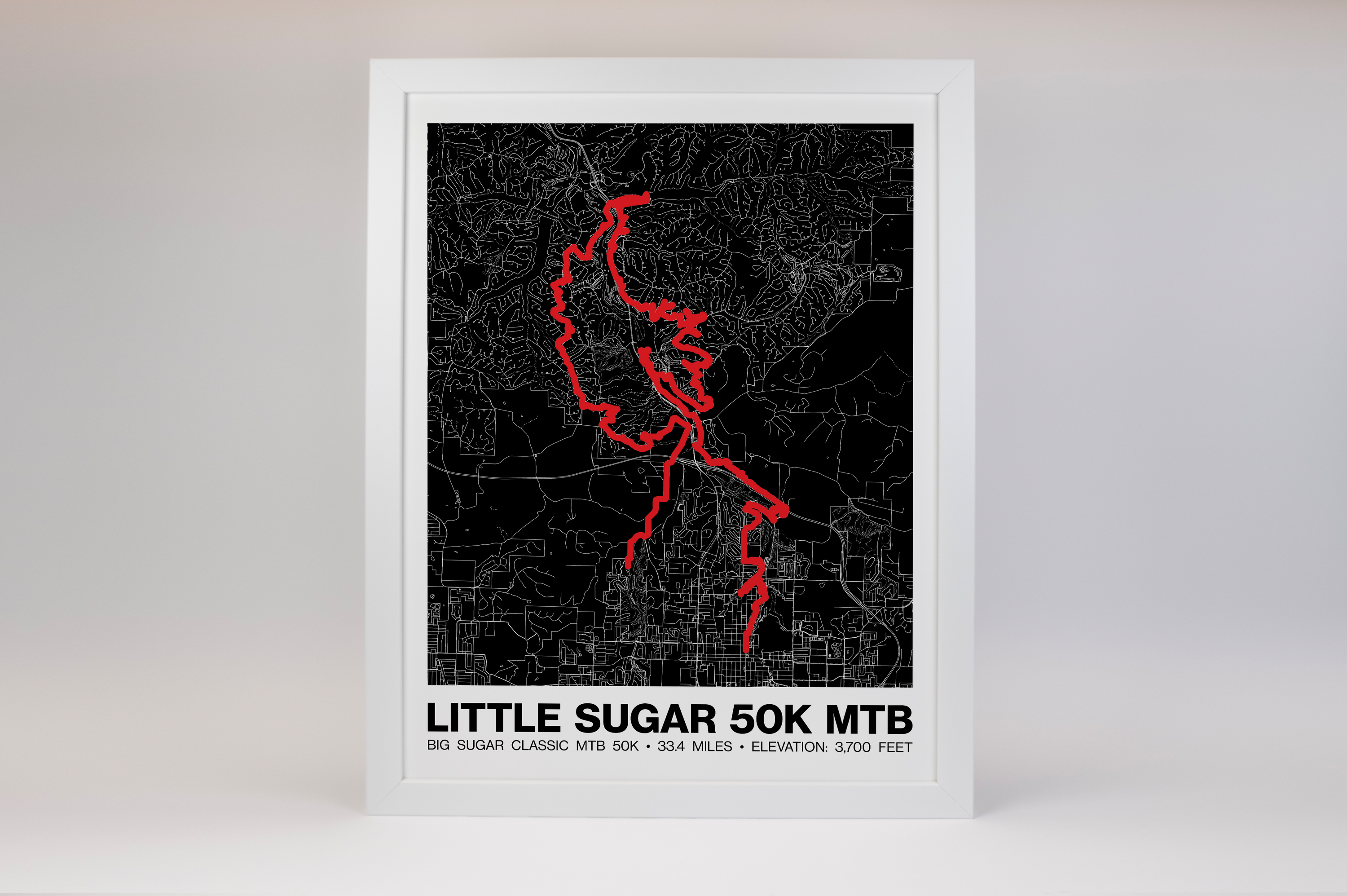 Big Sugar Classic MTB 50K Poster - Grid Style