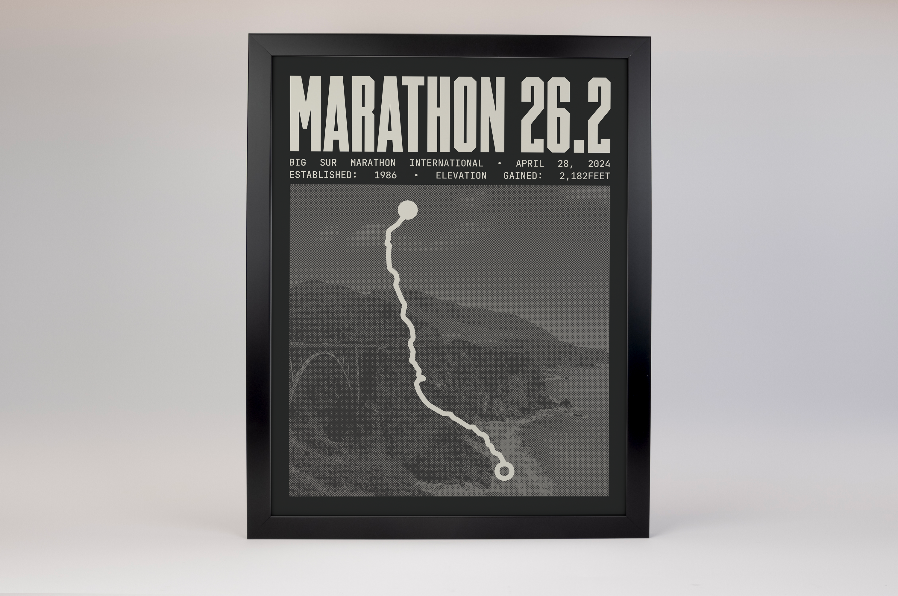 Big Sur International Marathon Poster