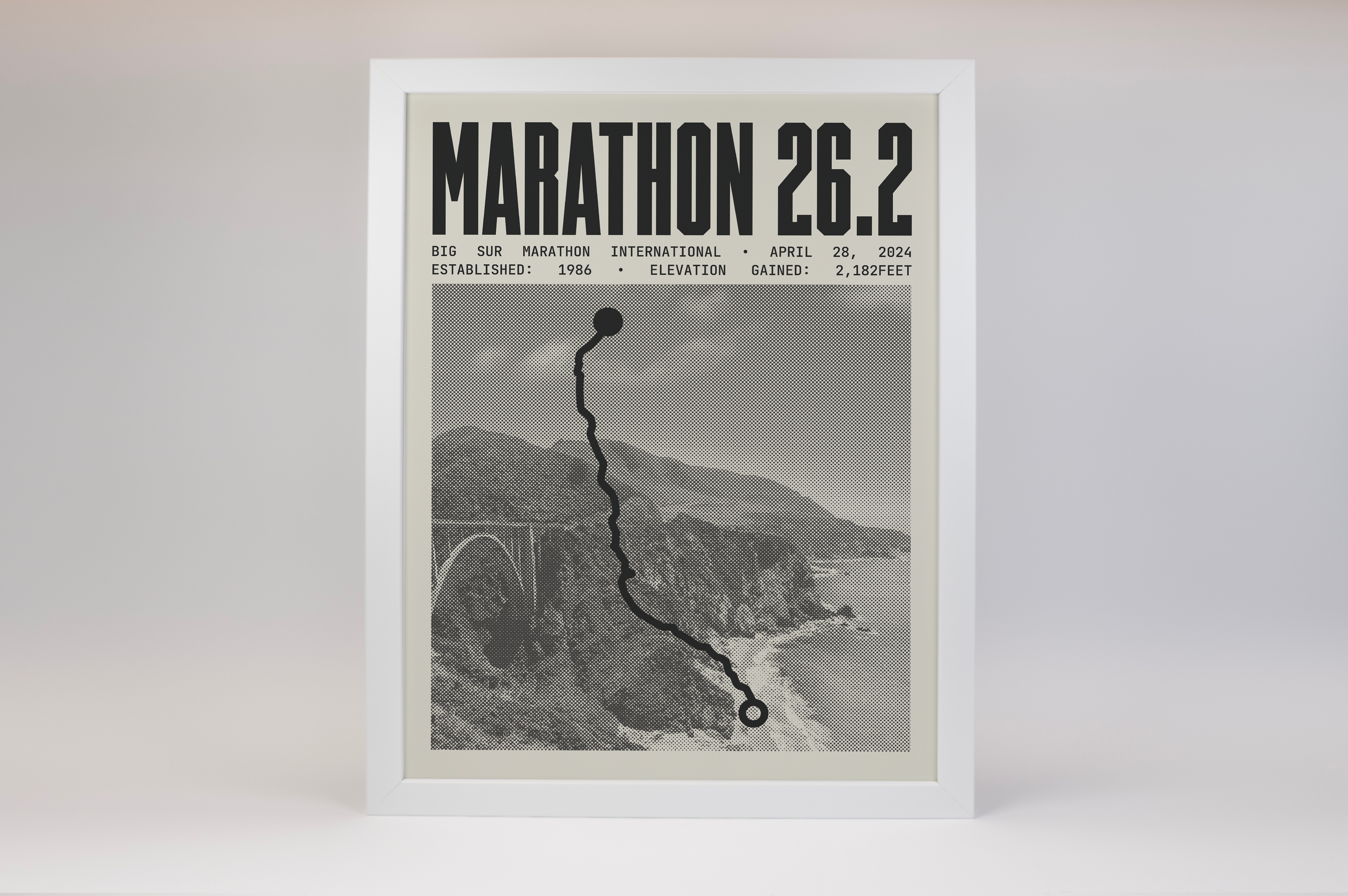 Big Sur International Marathon Poster