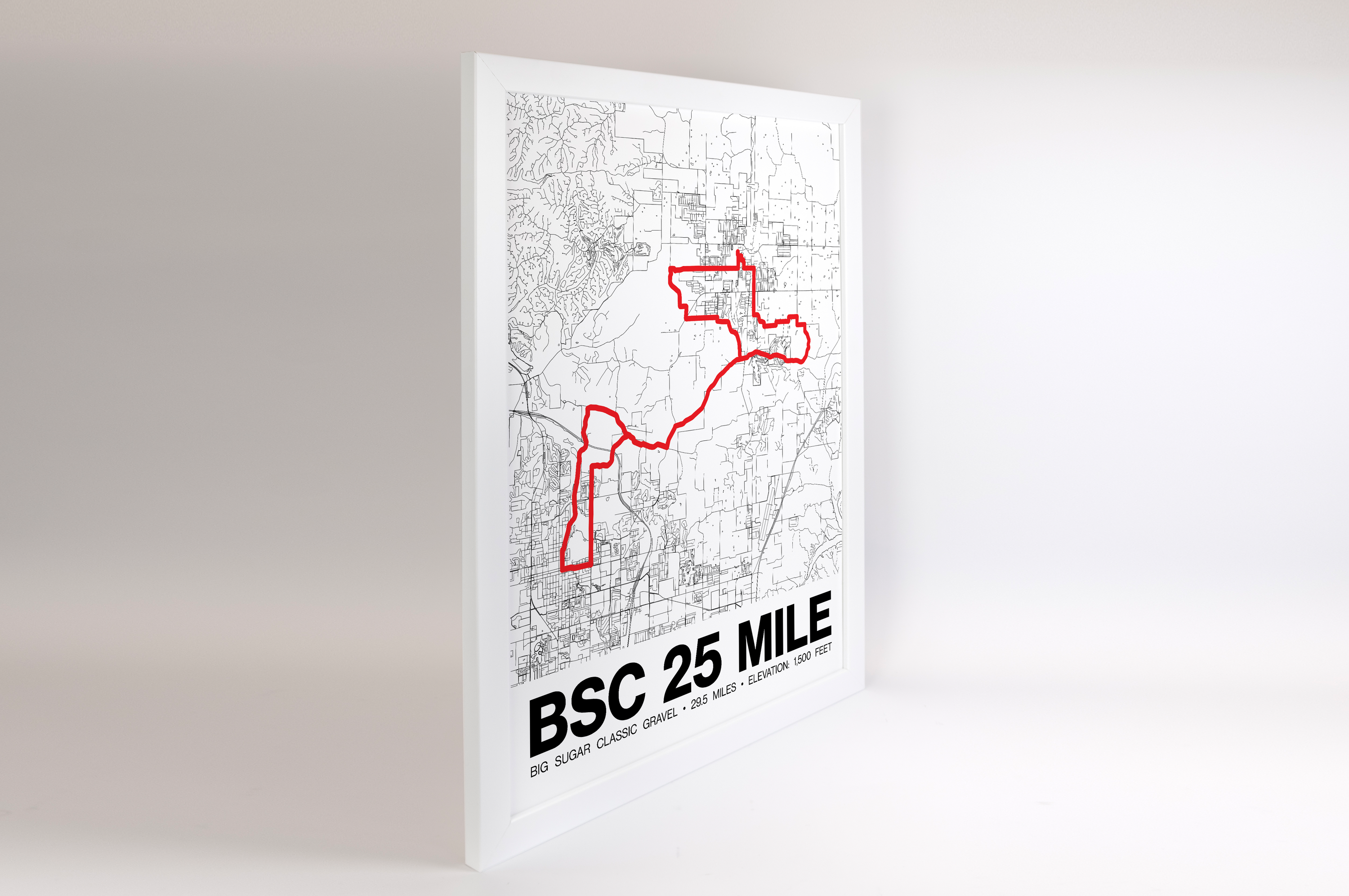 Big Sugar Classic Gravel 25 Miler Poster - Grid Style