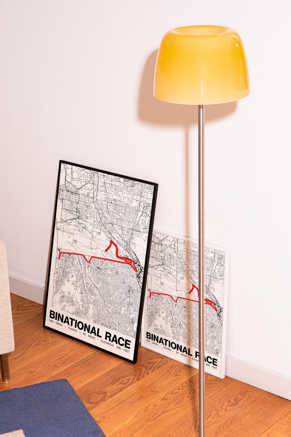 Binational Race Half Marathon Poster - Grid Style