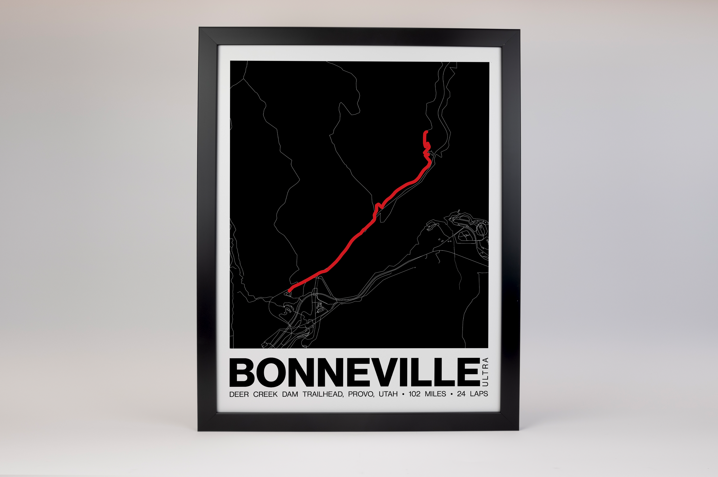 Bonneville Backyard Ultra Poster - Grid Style