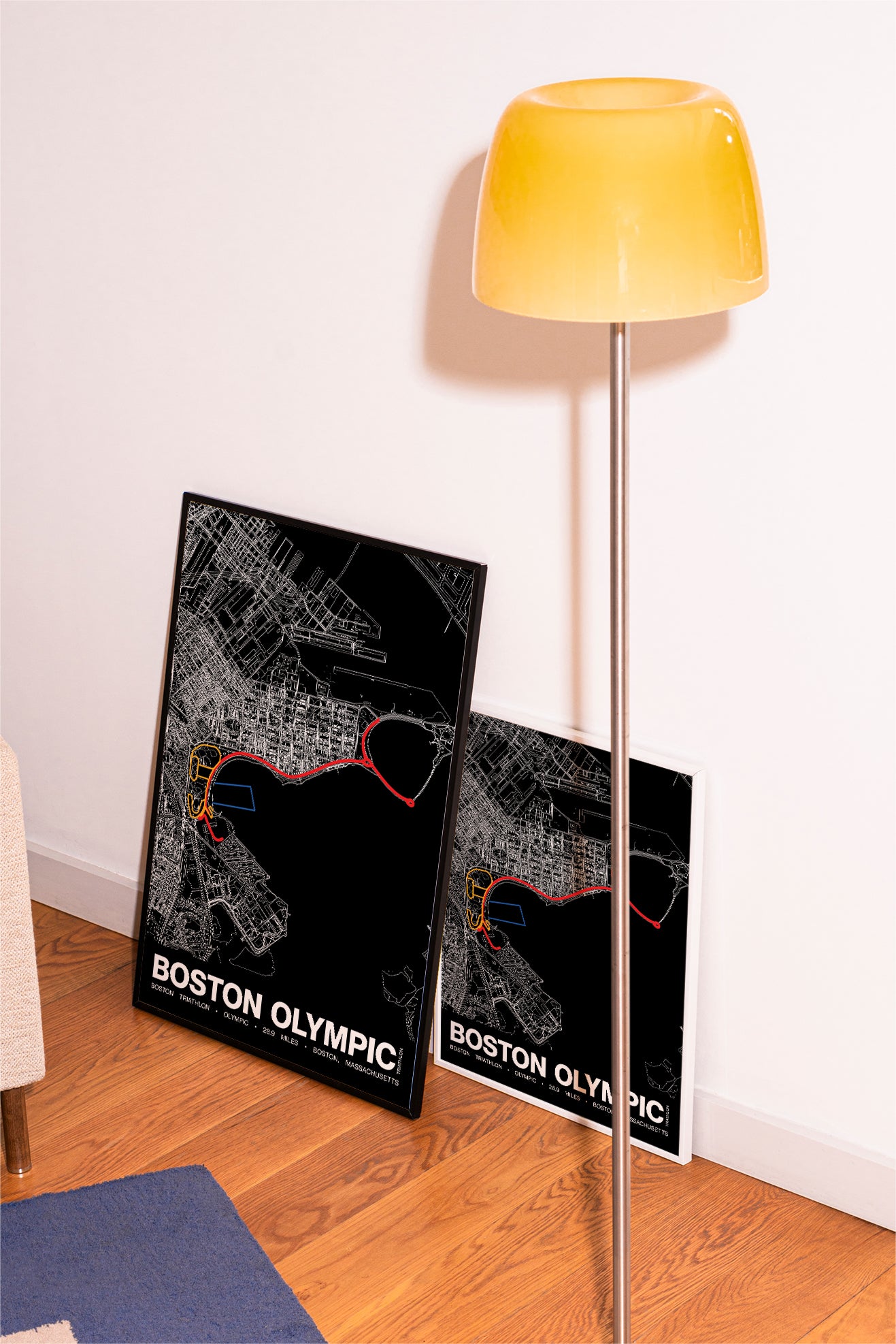 Boston Triathlon Olympic Poster - Grid Style