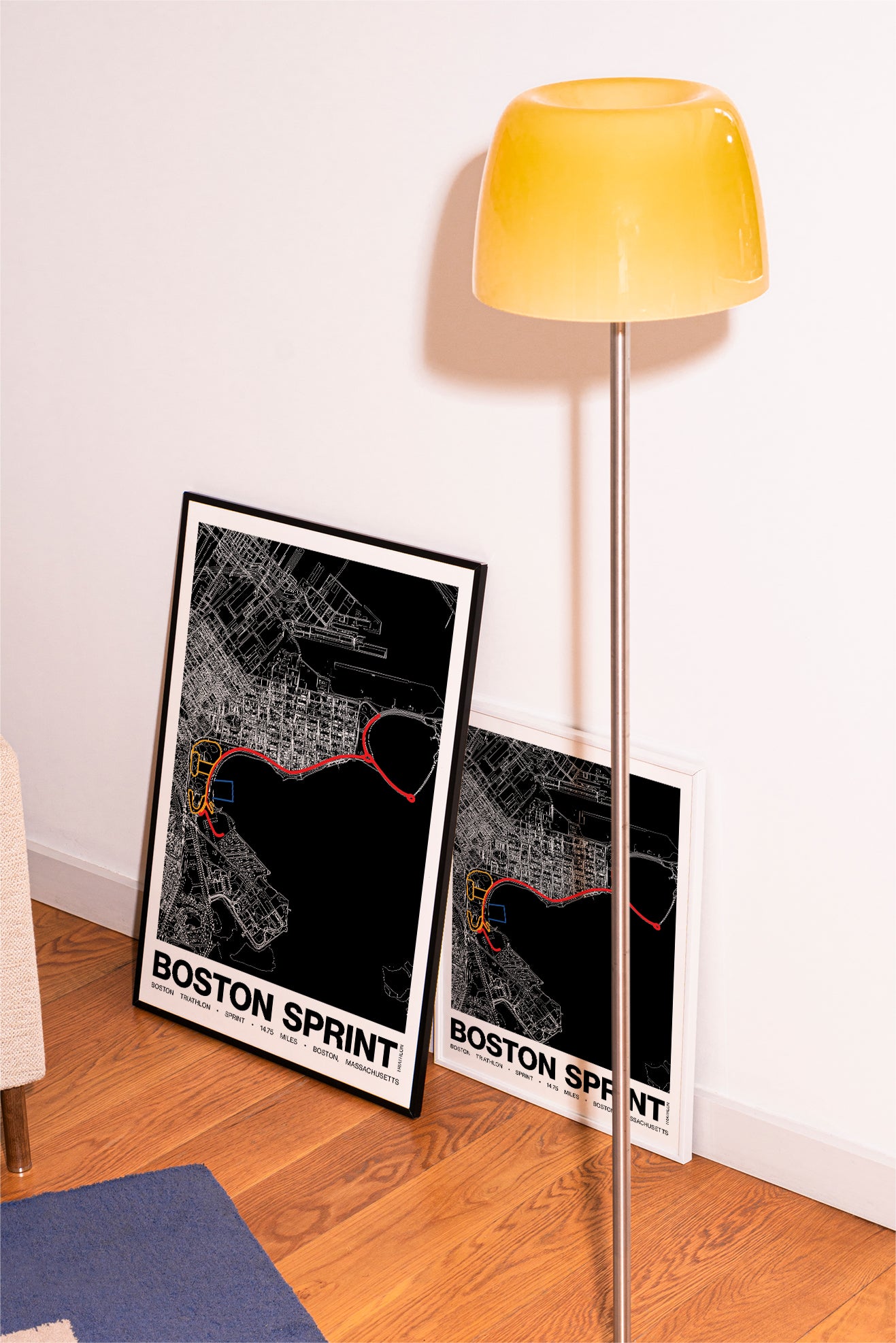 Boston Triathlon Sprint Poster - Grid Style