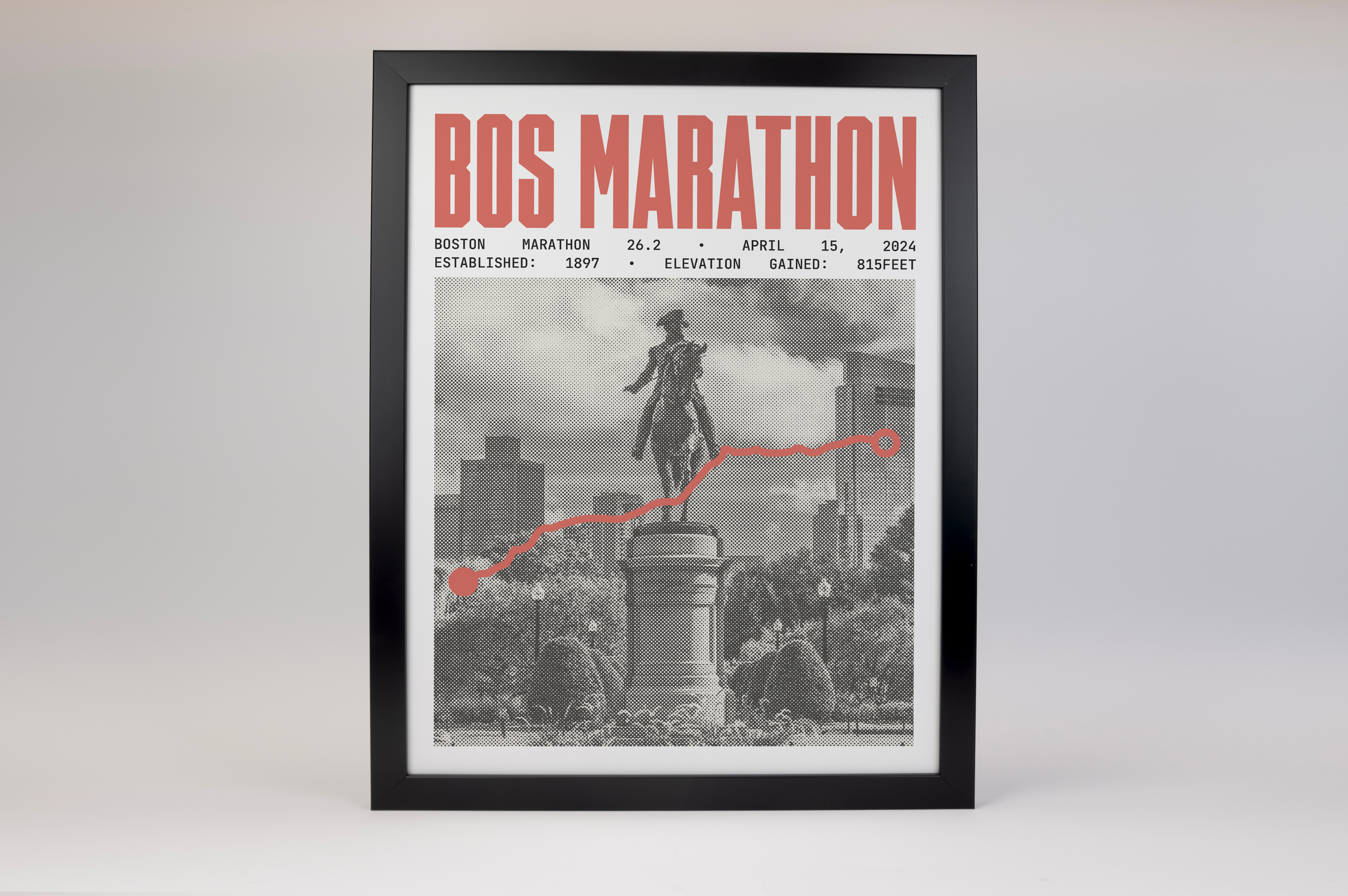 Boston Marathon Poster - ABBR Style