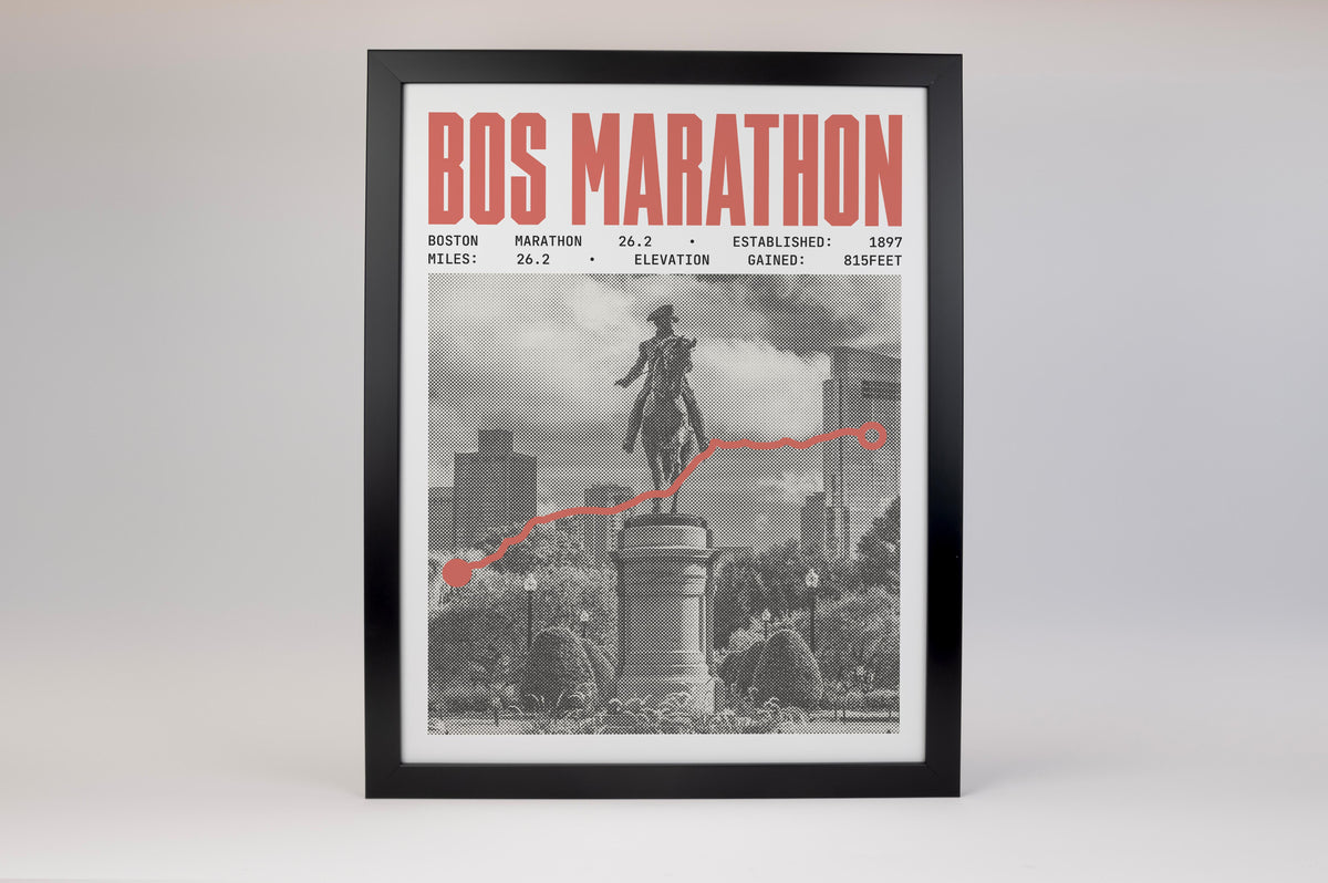 Boston Marathon Poster - ABBR Style