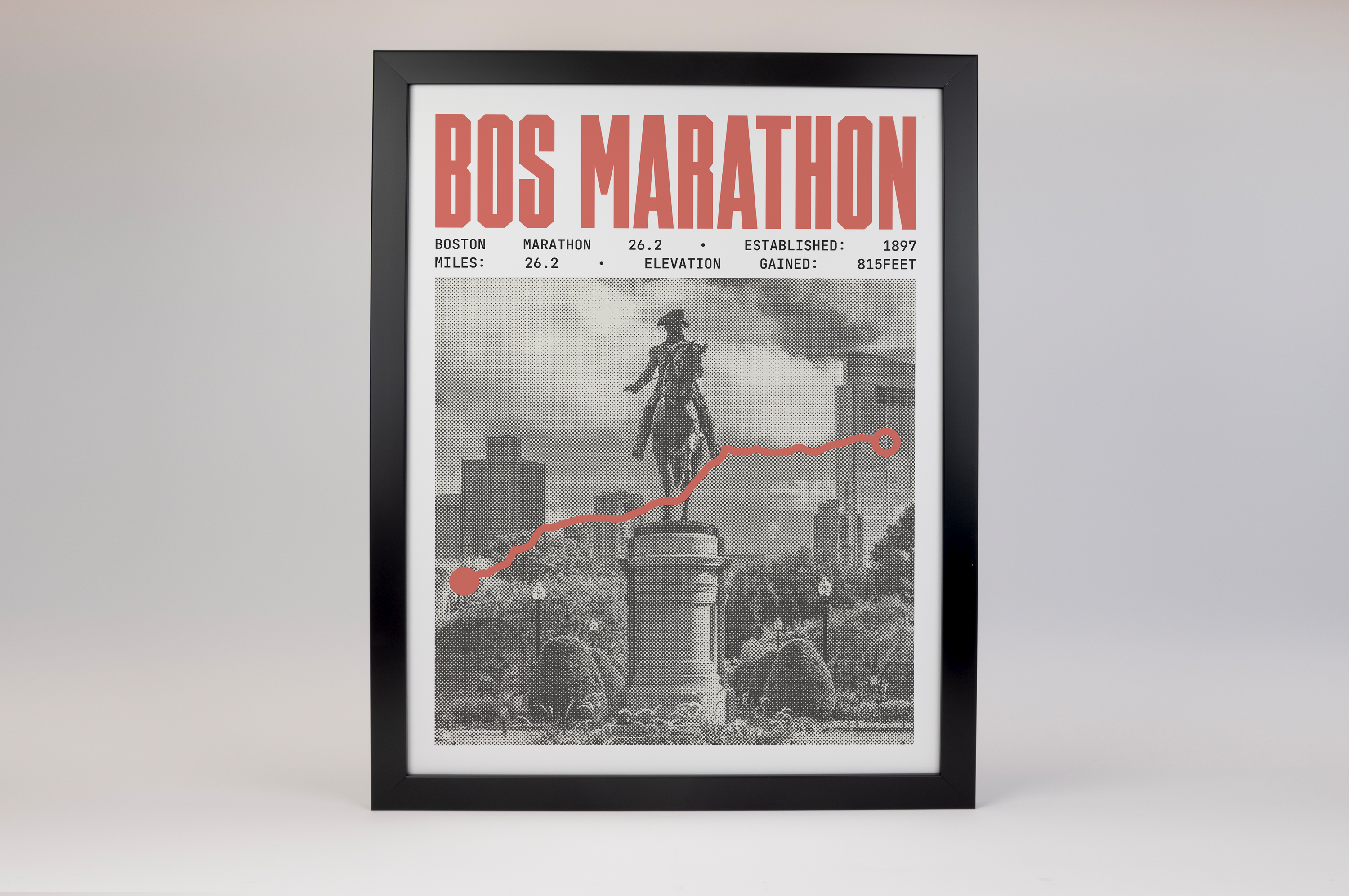 Boston Marathon Poster - ABBR Style