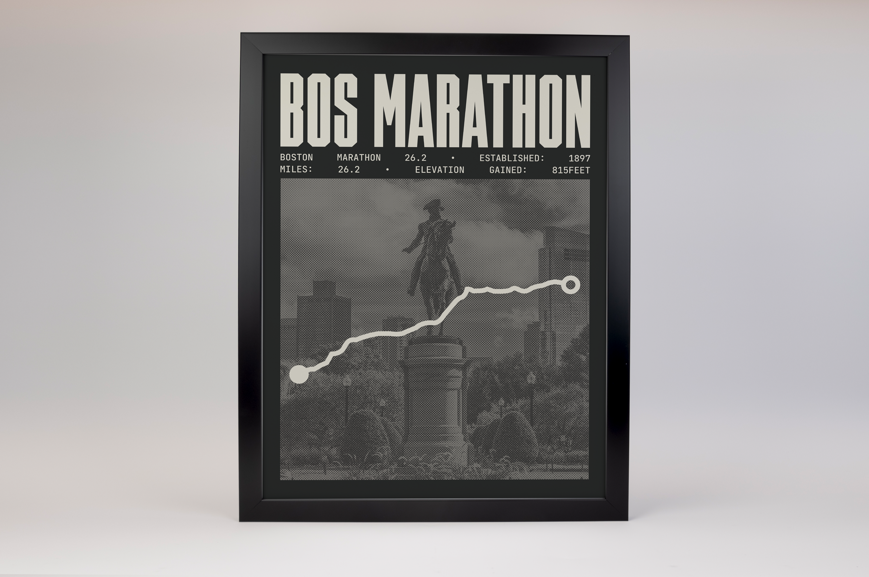 Boston Marathon Poster - ABBR Style