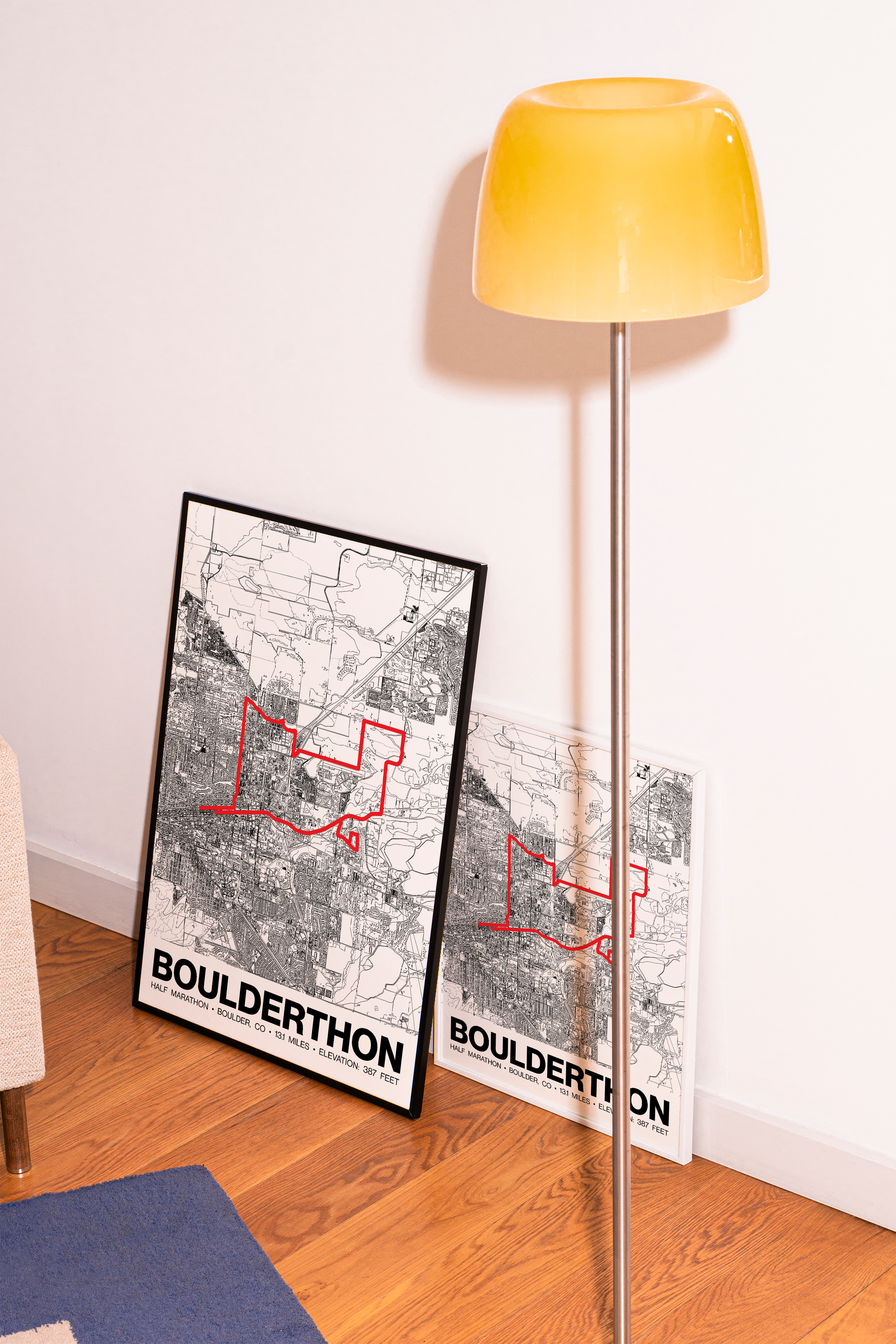 Boulderthon Half Marathon Poster - Grid Style