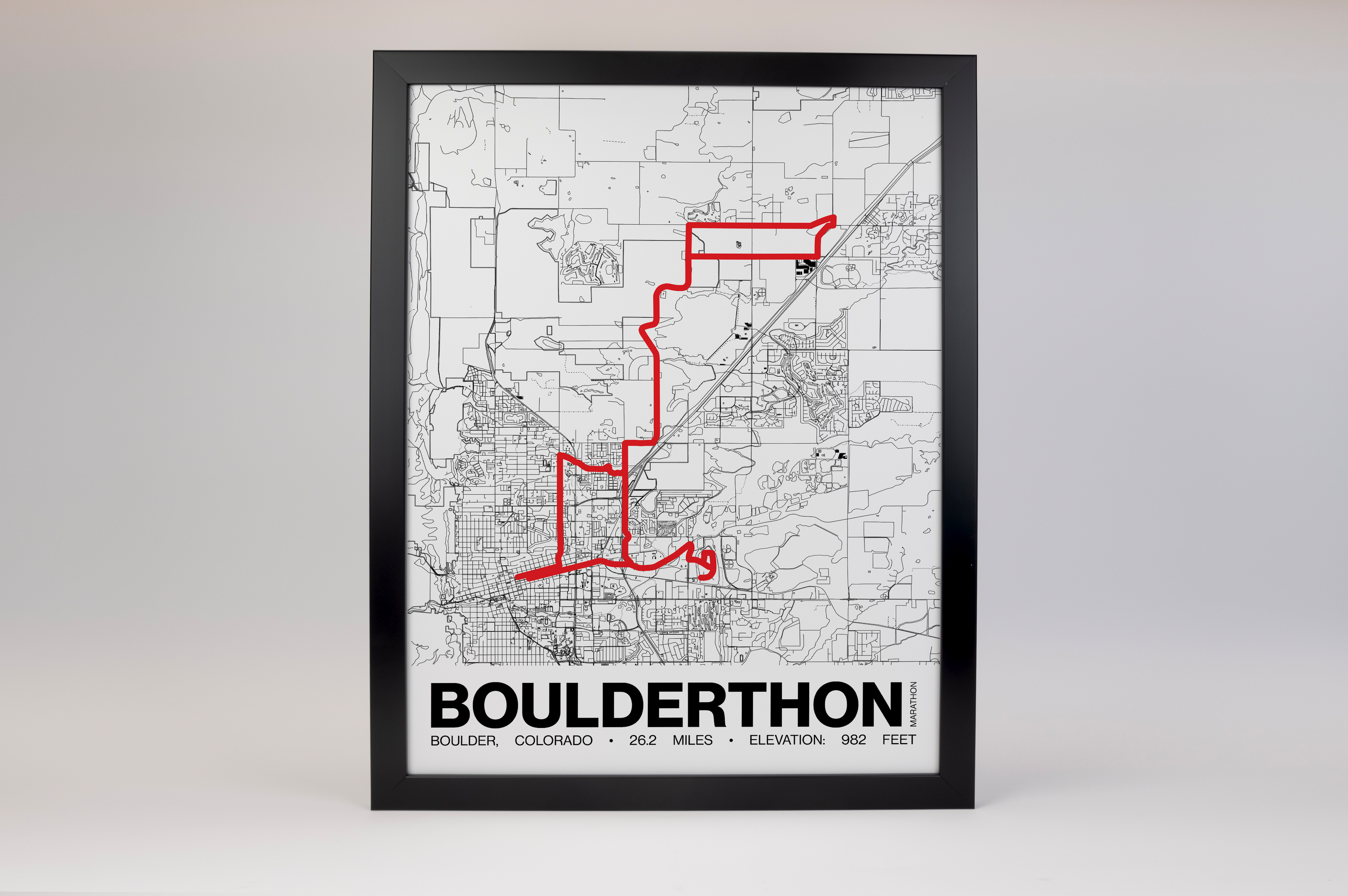 Boulderthon Marathon Poster - Grid Style