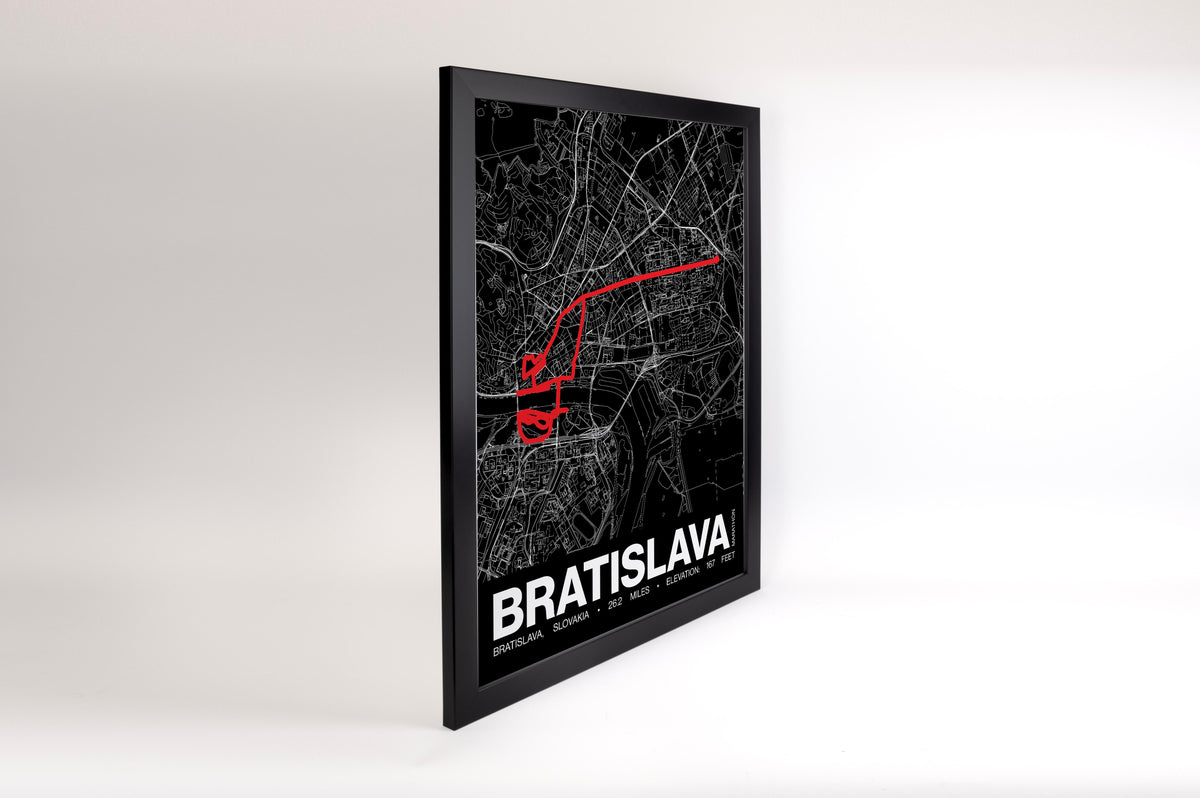 Bratislava Marathon Poster - Grid Style
