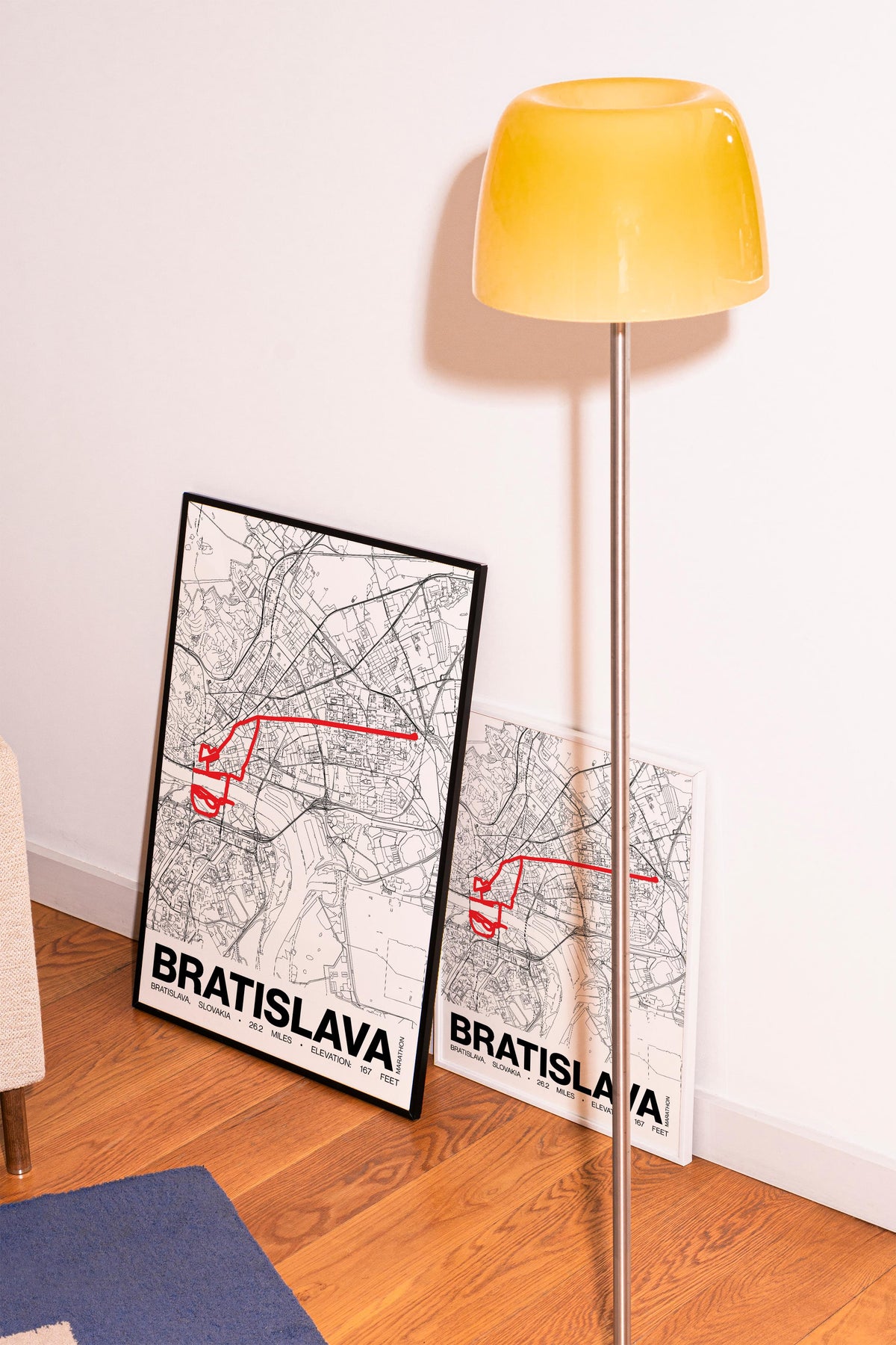Bratislava Marathon Poster - Grid Style
