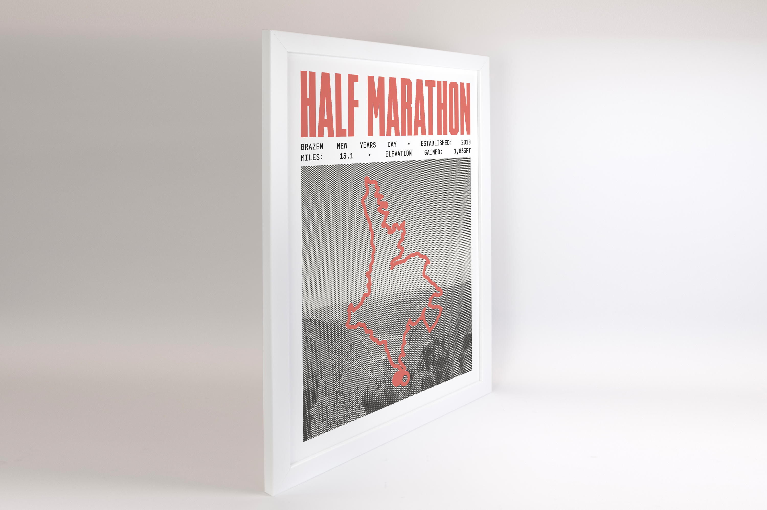 Brazen New Years Day Half-Marathon Poster