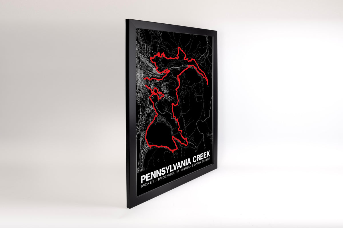 Breck Epic Pennsylvania Creek Poster - Grid Style