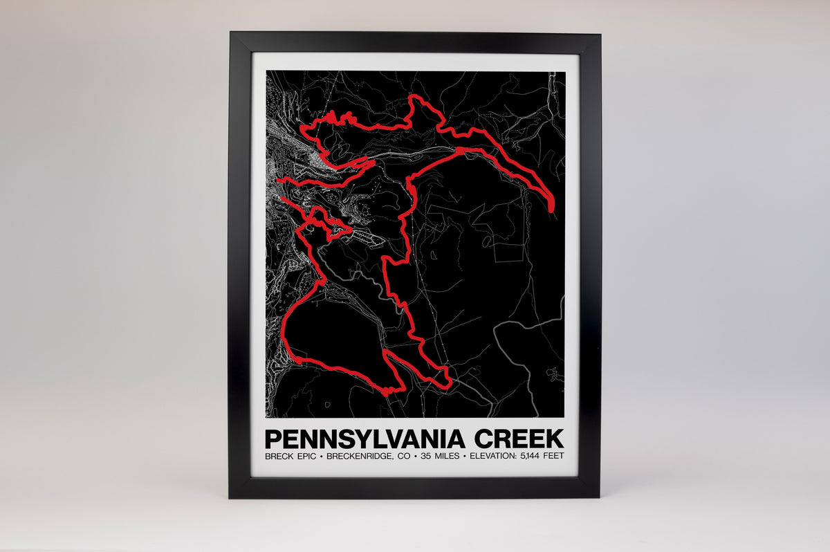 Breck Epic Pennsylvania Creek Poster - Grid Style
