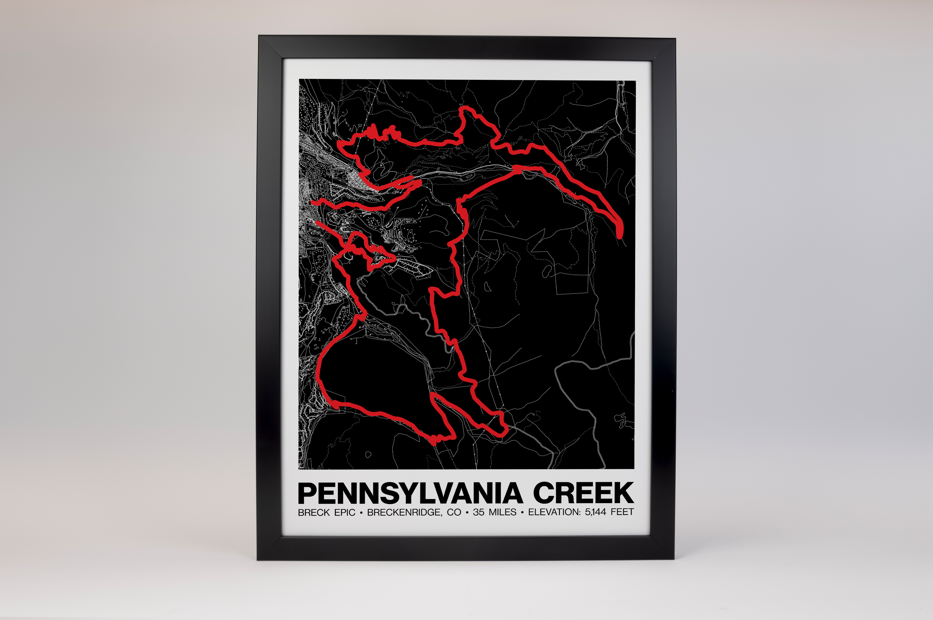 Breck Epic Pennsylvania Creek Poster - Grid Style