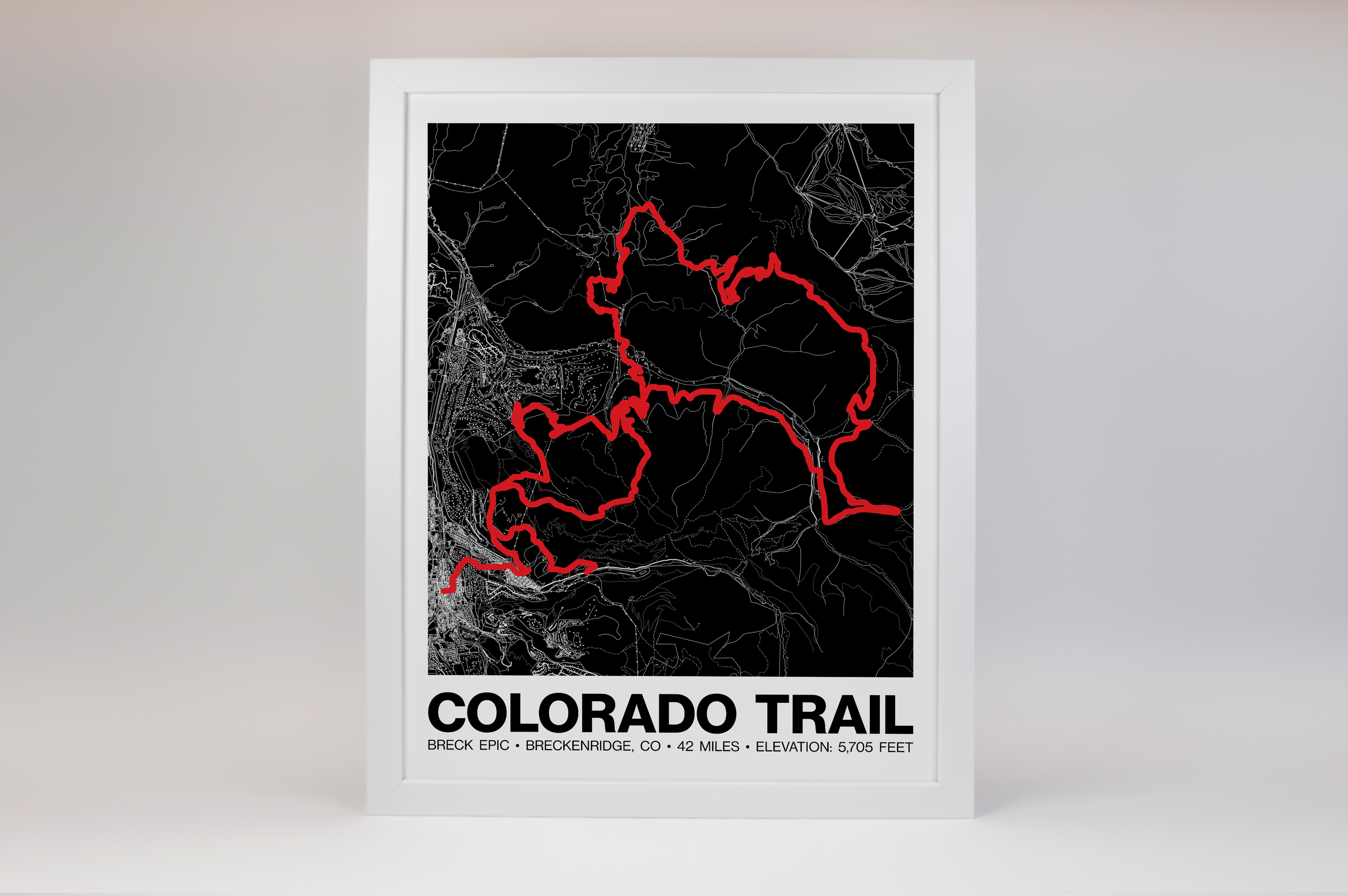 Breck Epic The Colorado Trail Poster - Grid Style