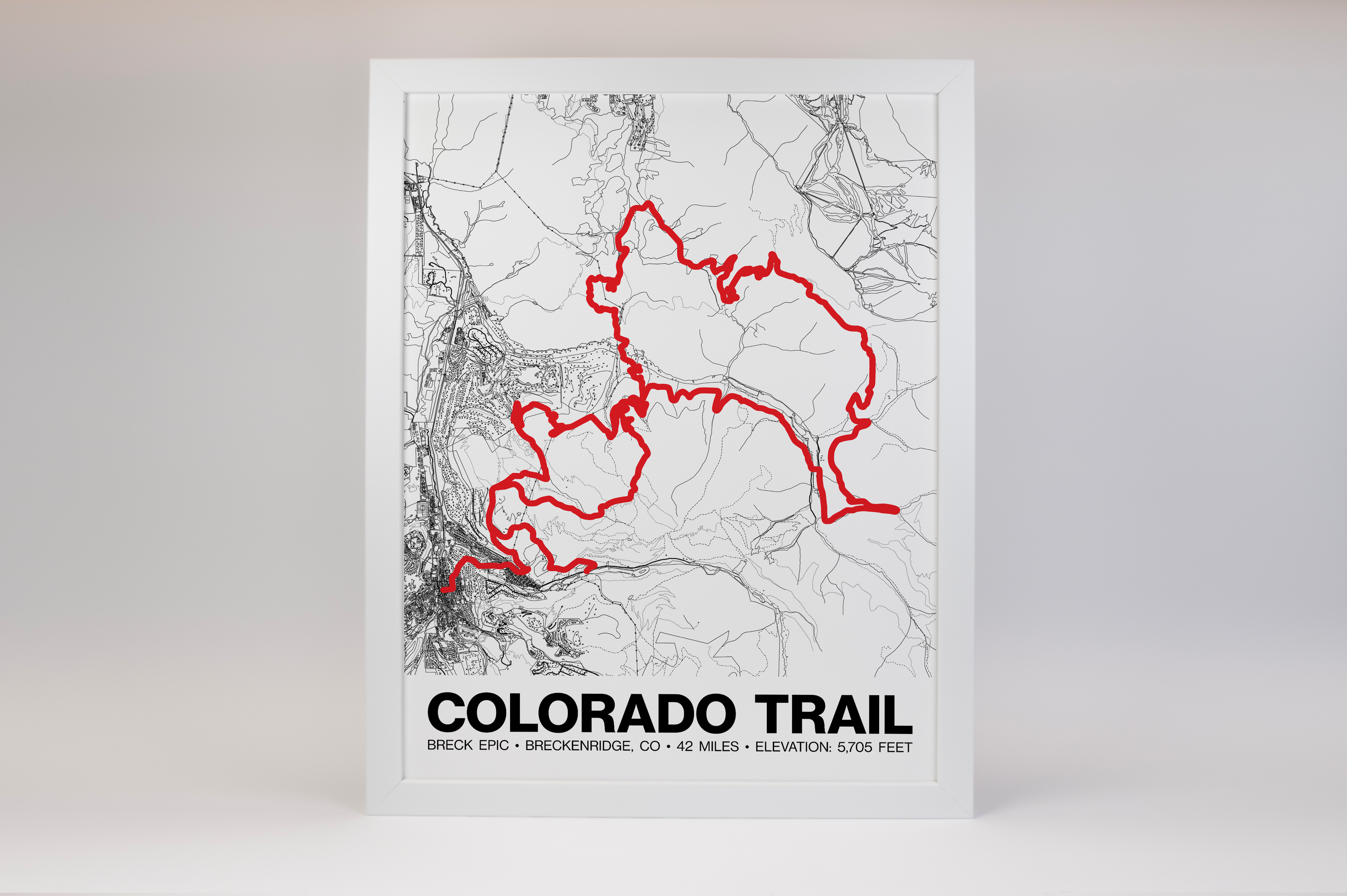 Breck Epic The Colorado Trail Poster - Grid Style